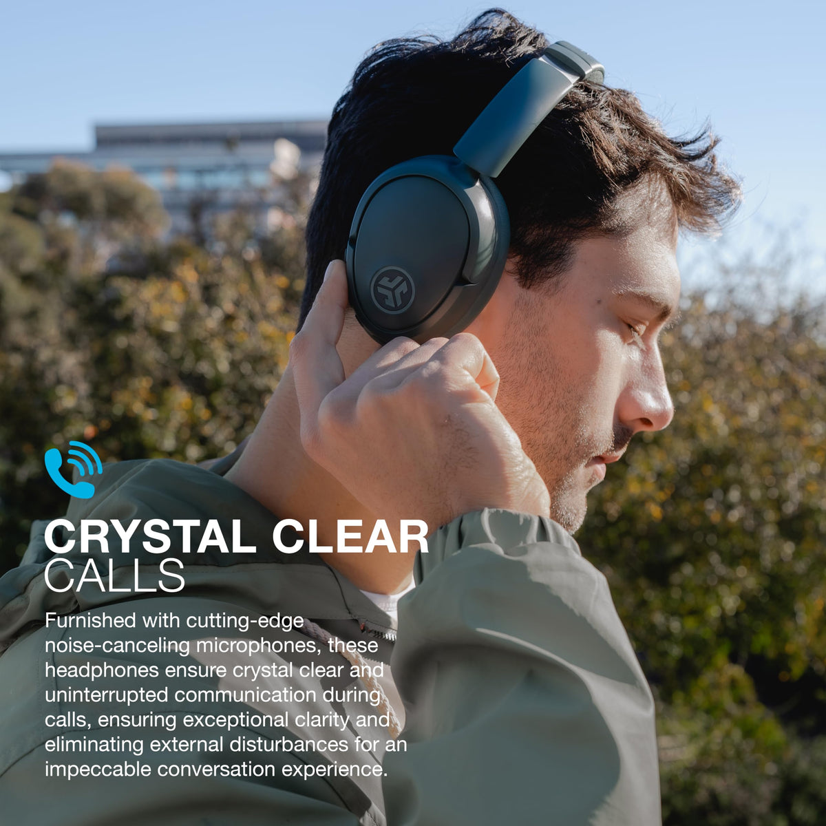 JLab JBuds Lux ANC Wireless Over-Ear Headphones, Limited Edition Navy Father Jim Norris notebooks