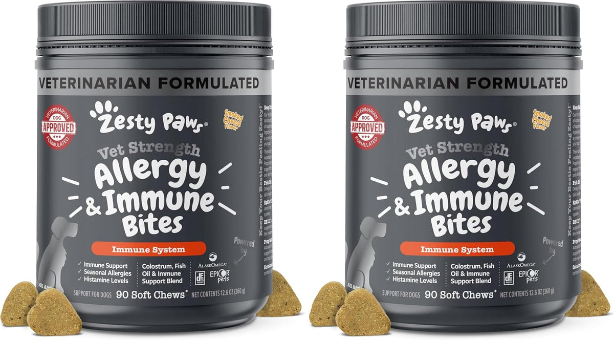 Zesty Paws Dog Allergy Chews - Dog Allergy Relief, Lamb, 90 Ct Father Jim Norris notebooks