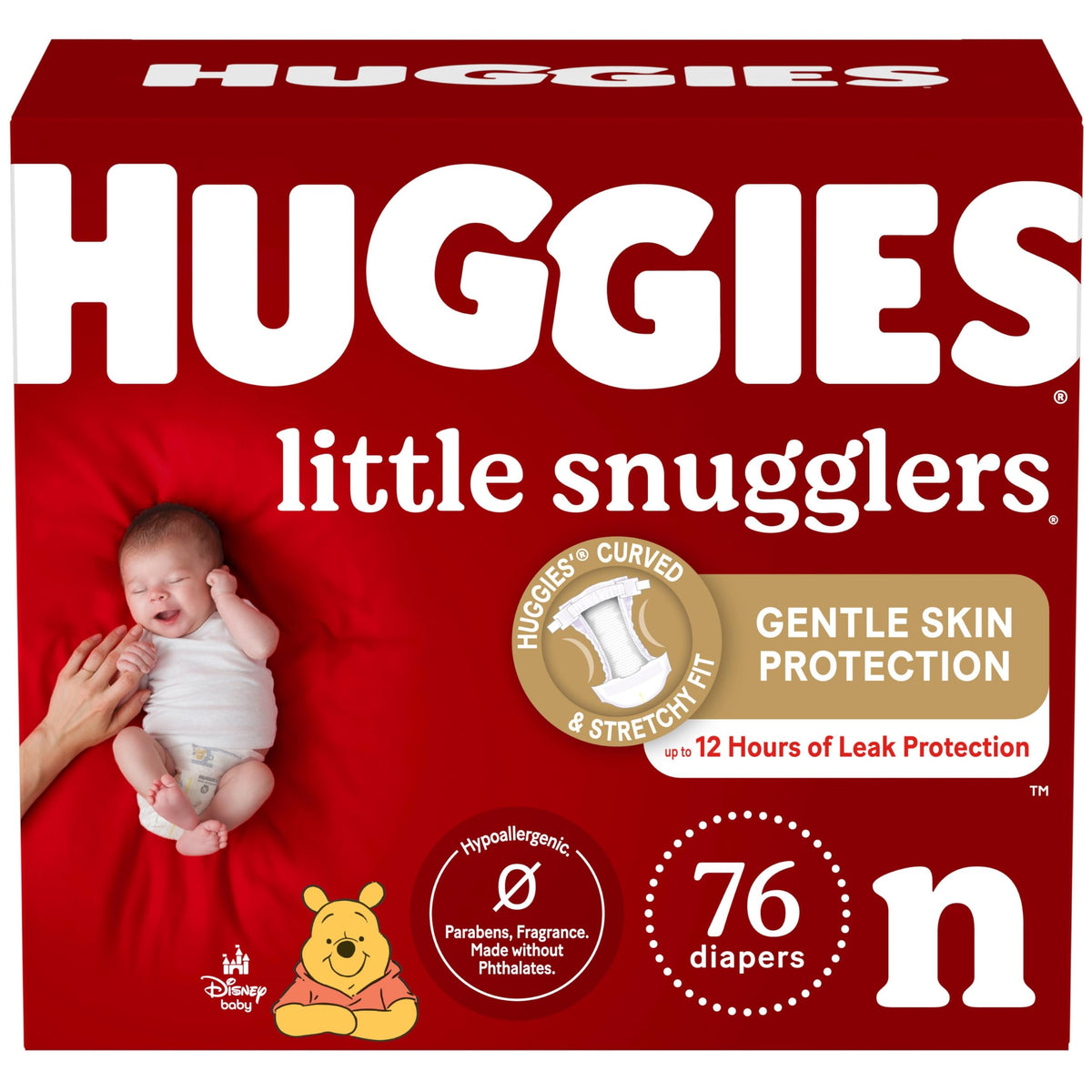 Huggies Little Snugglers Newborn Diapers, 144 Count