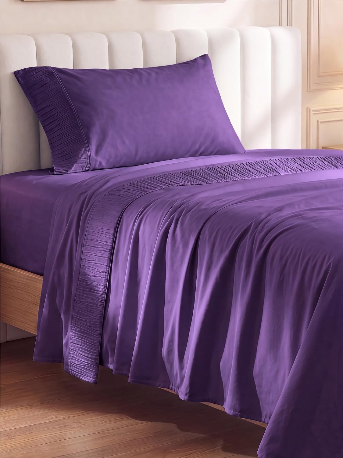 Bedsure Twin Sheets Set - 3 Pieces Soft Twin Bed Sheets - Breathable & Cooling