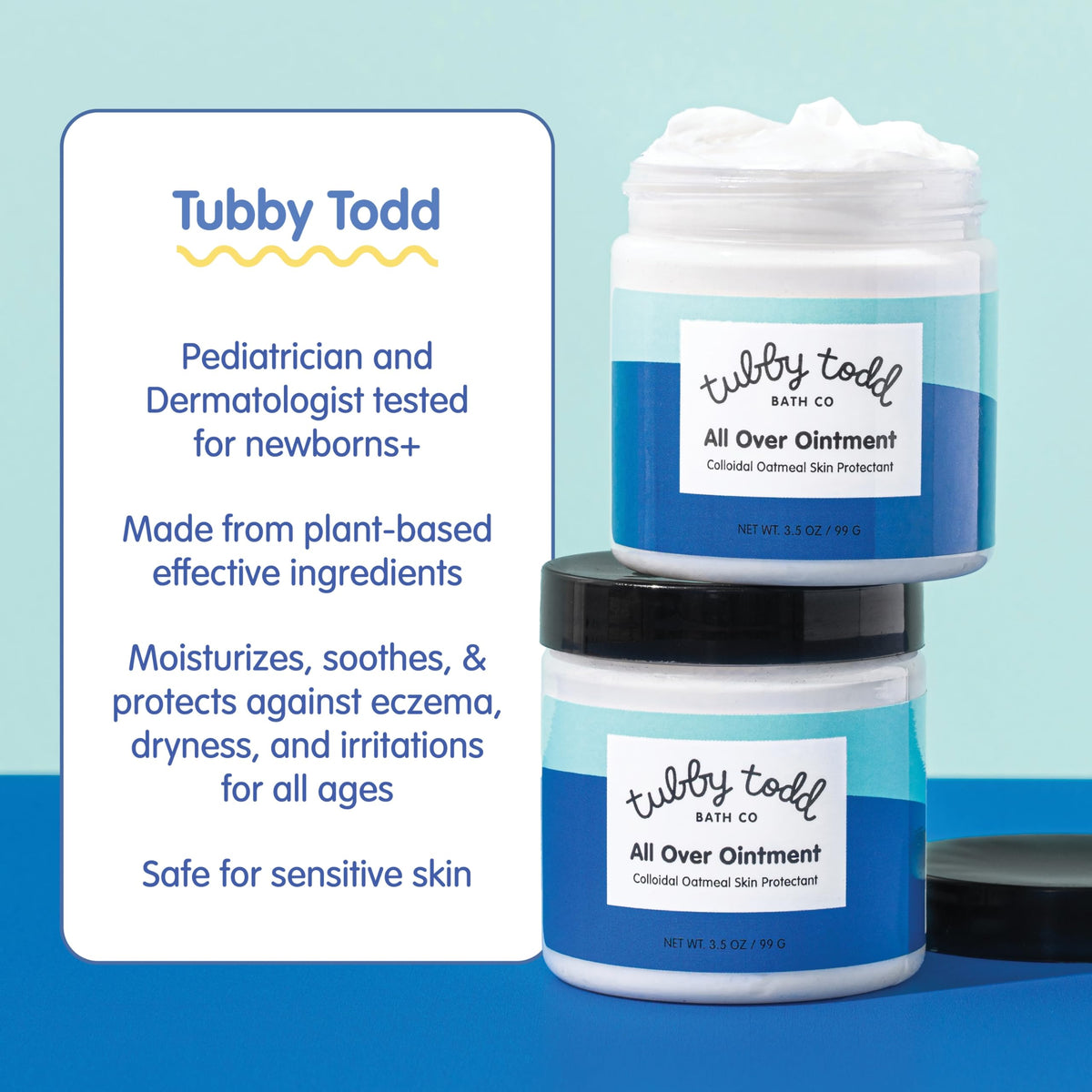 Tubby Todd All Over Ointment, Baby Eczema Cream for Sensitive Skin