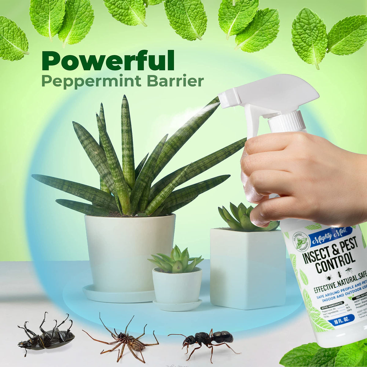 Mighty Mint Peppermint Oil Insect Repellent Spray, 16 oz Father Jim Norris notebooks