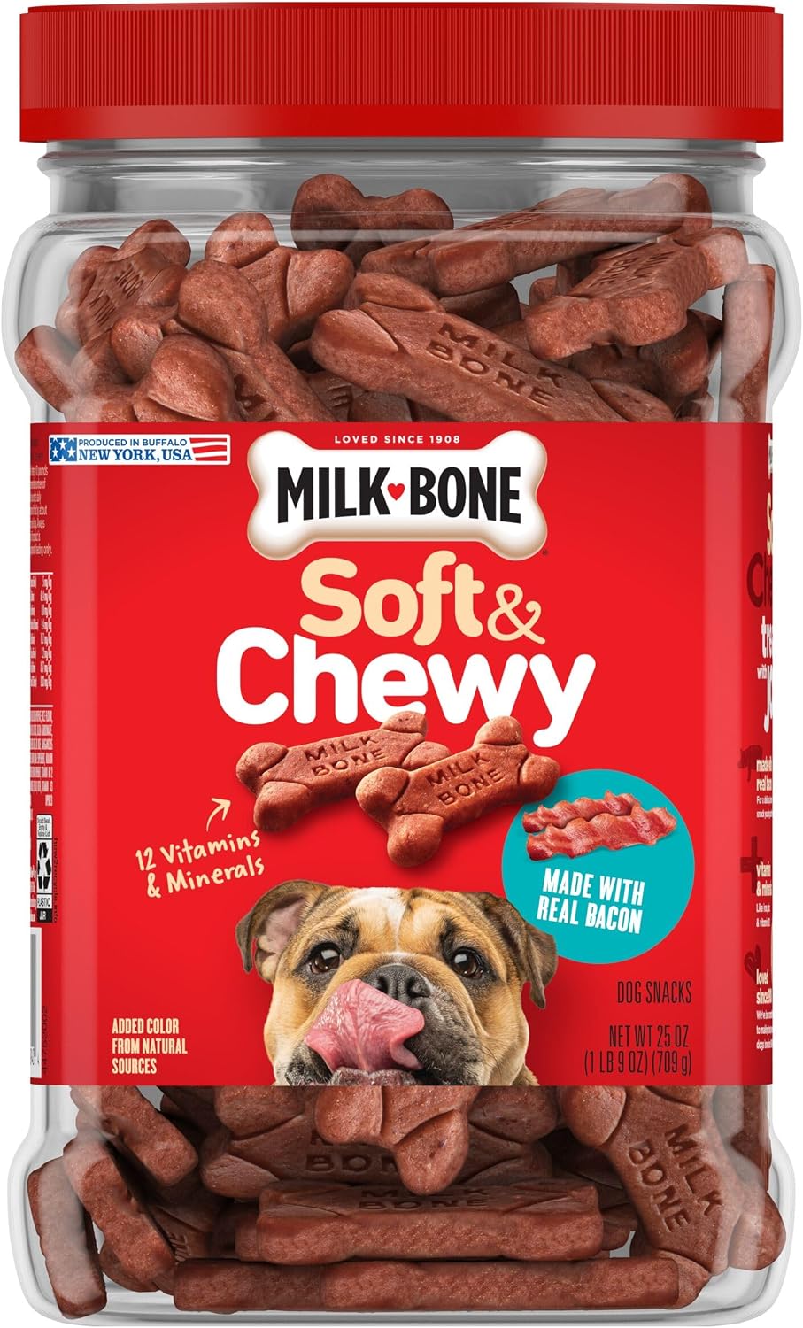 Milk-Bone Soft & Chewy Dog Treats, 25 Oz. Canister