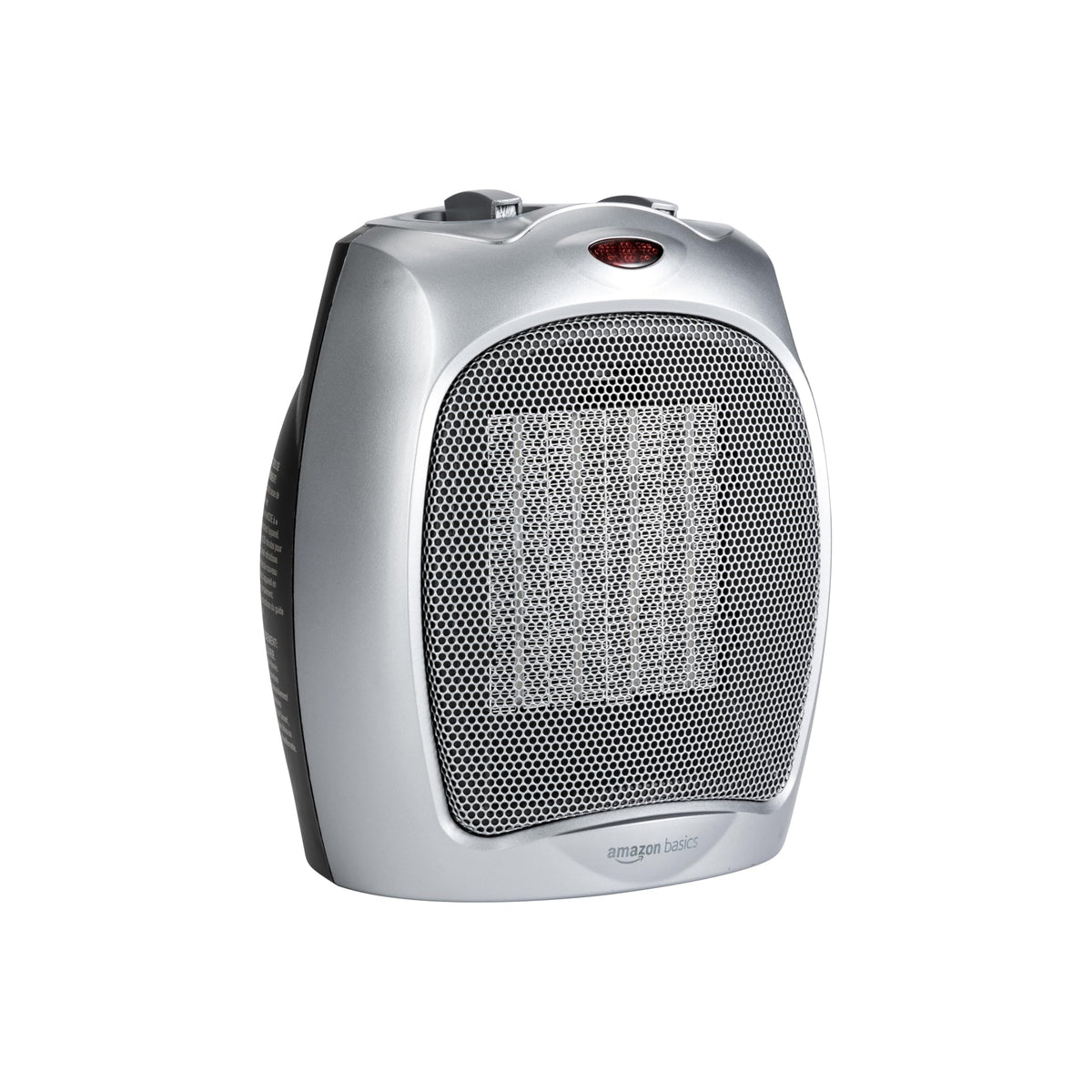 Amazon Basics Ceramic Space Heater, Portable Indoor Heating Solution, With Overheat and Tip-Over Protection,