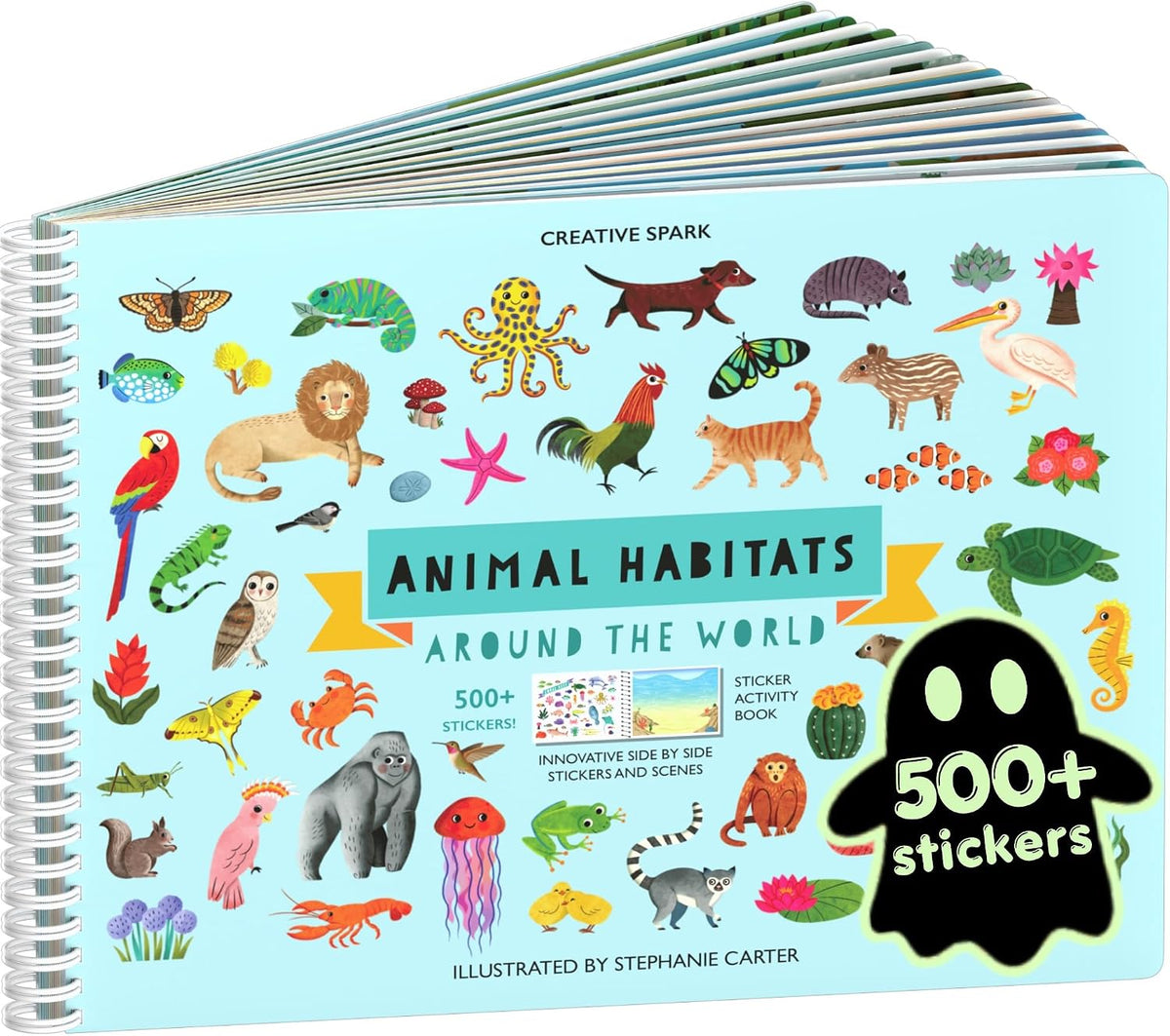 Cupkin Animal Habitats Sticker Book | 12 Coloring & Activity, 500+ Stickers