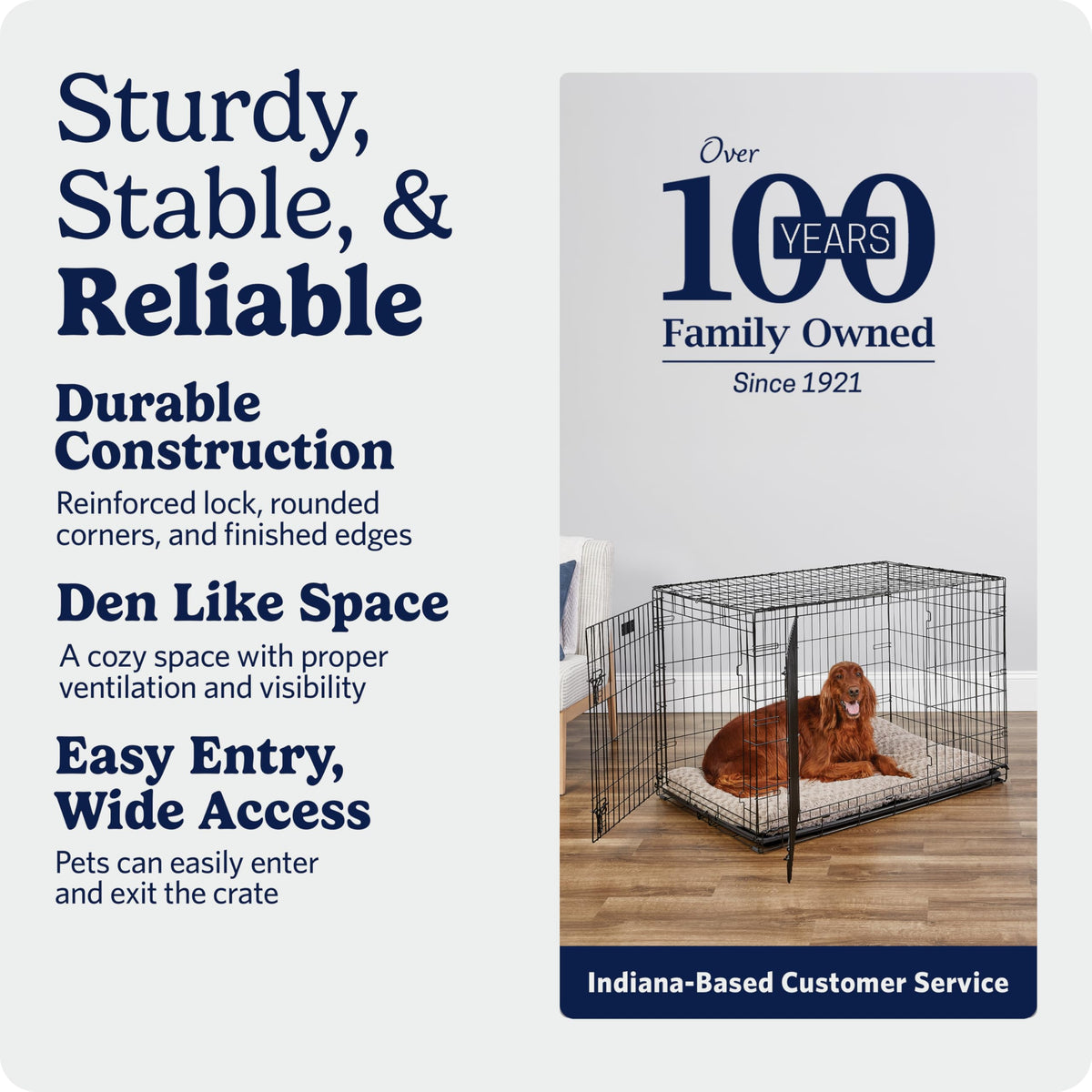 Midwest 36-Inch Single Door iCrate, for Medium-Large Breeds, 41-70 lbs