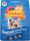 Friskies Purina Seafood Sensations Dry Cat Food, 22 lb Bag