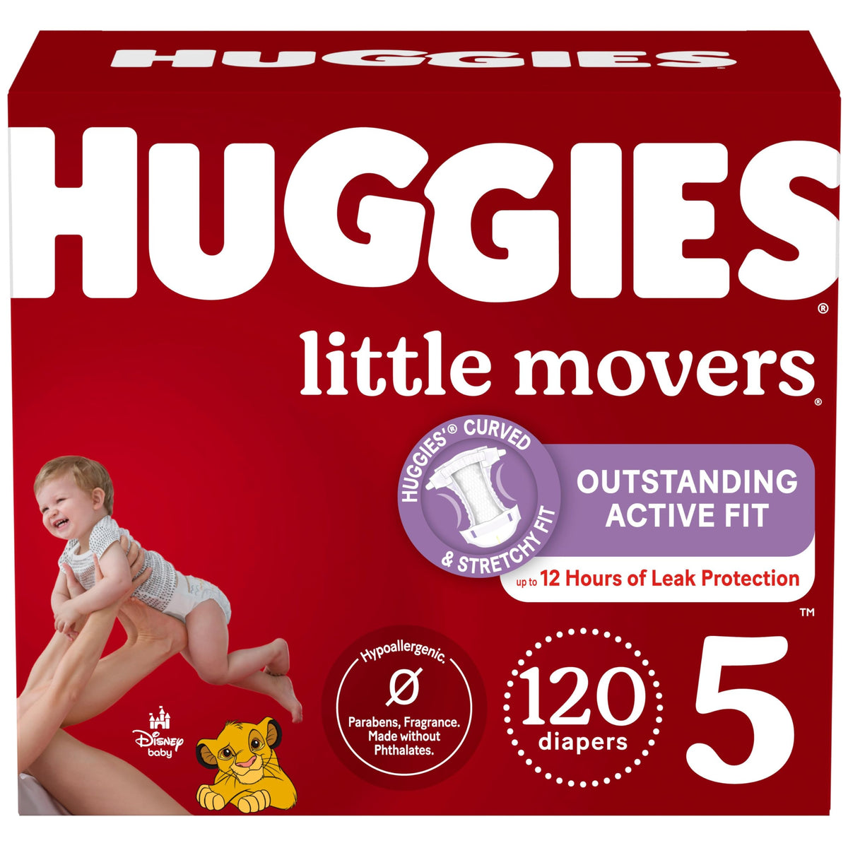 Huggies Little Movers Diapers Size 6, 108 Count (2 Packs of 54)