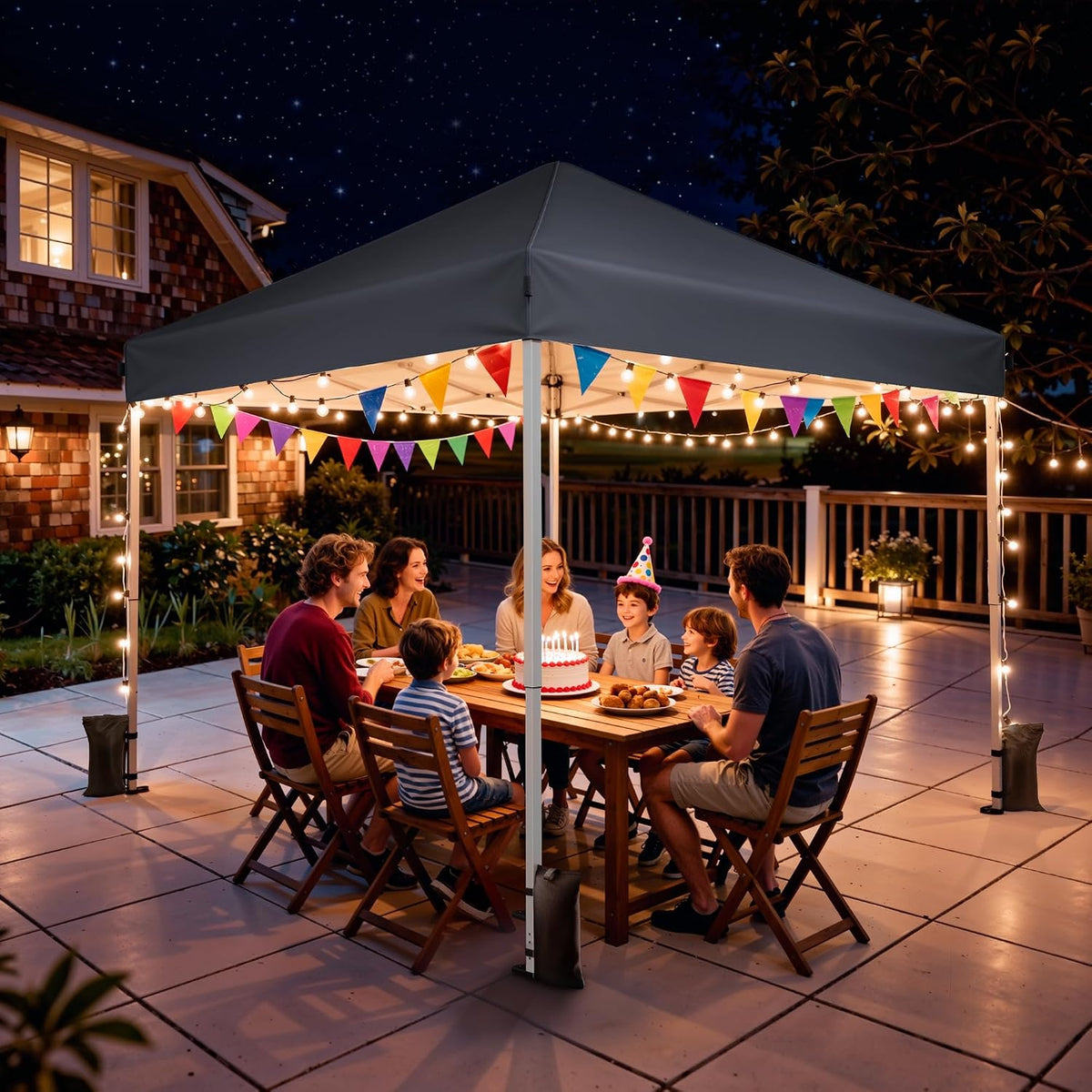 10x10 Pop Up Canopy Tent with One-Push Center Lock,Dark Gray Father Jim Norris notebooks
