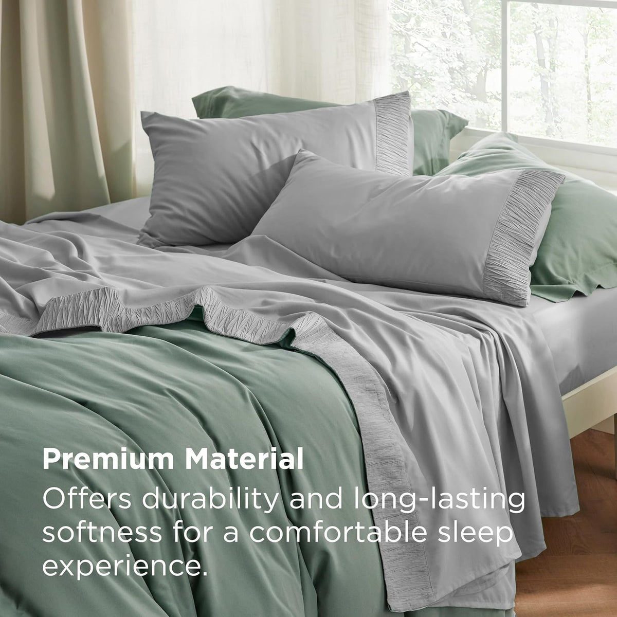 Bedsure Twin Sheets Set - 3 Pieces Soft Twin Bed Sheets - Breathable & Cooling