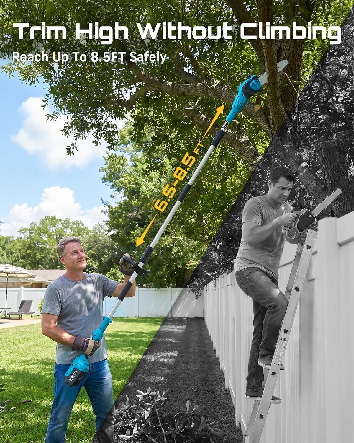 SEESII Flagship 8-Inch Cordless Mini Chainsaw, Upgraded Brushless Motor Father Jim Norris notebooks