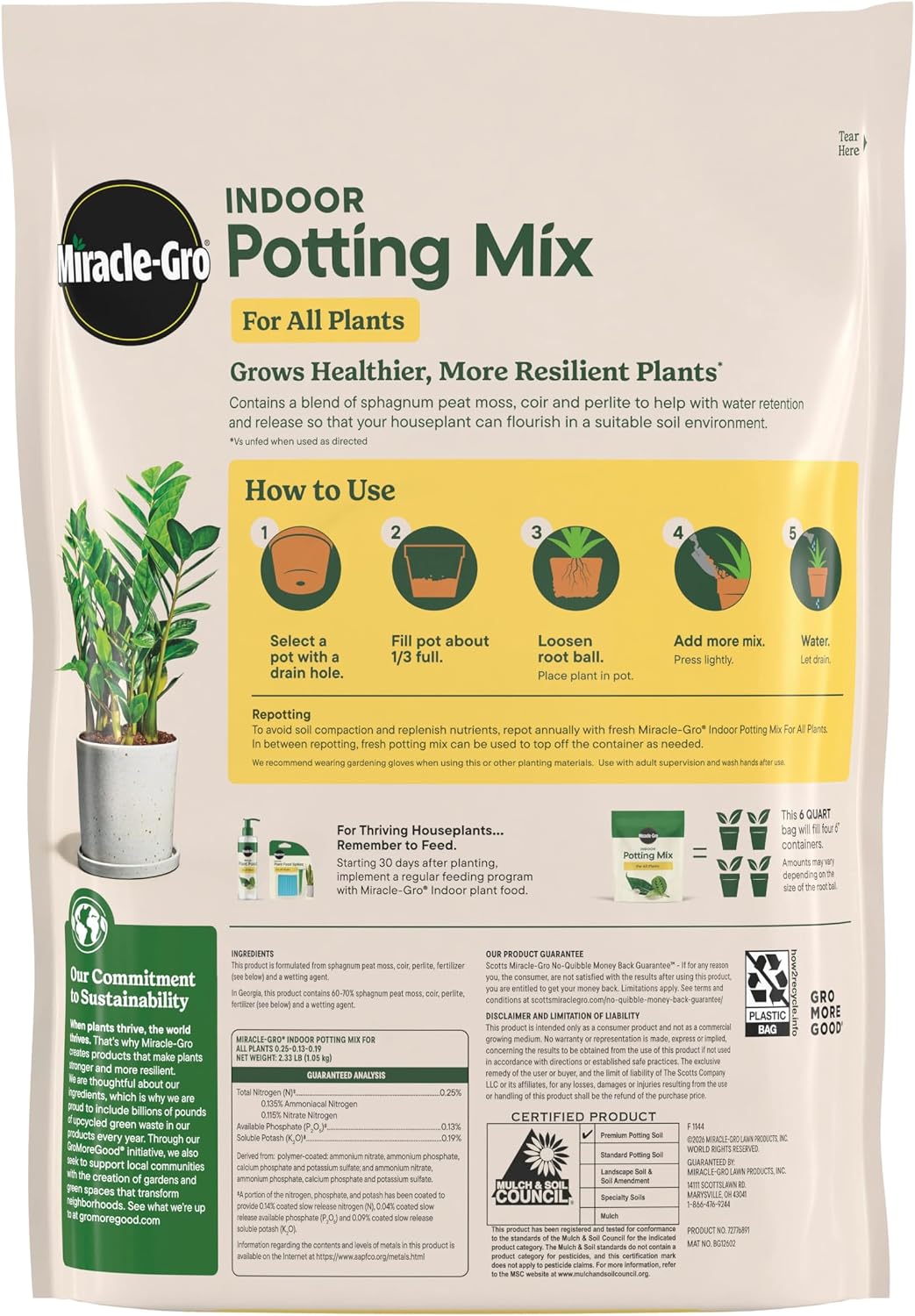 Miracle-Gro Indoor Plant Grow, Feed & Protect Houseplant Care Bundle Father Jim Norris notebooks