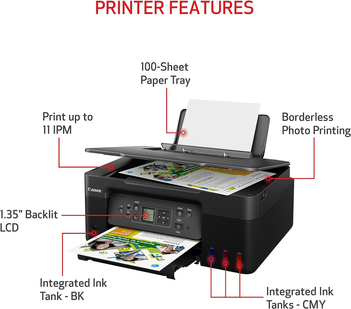 Canon MegaTank G3270 All-in-One Wireless Color Printer Father Jim Norris notebooks