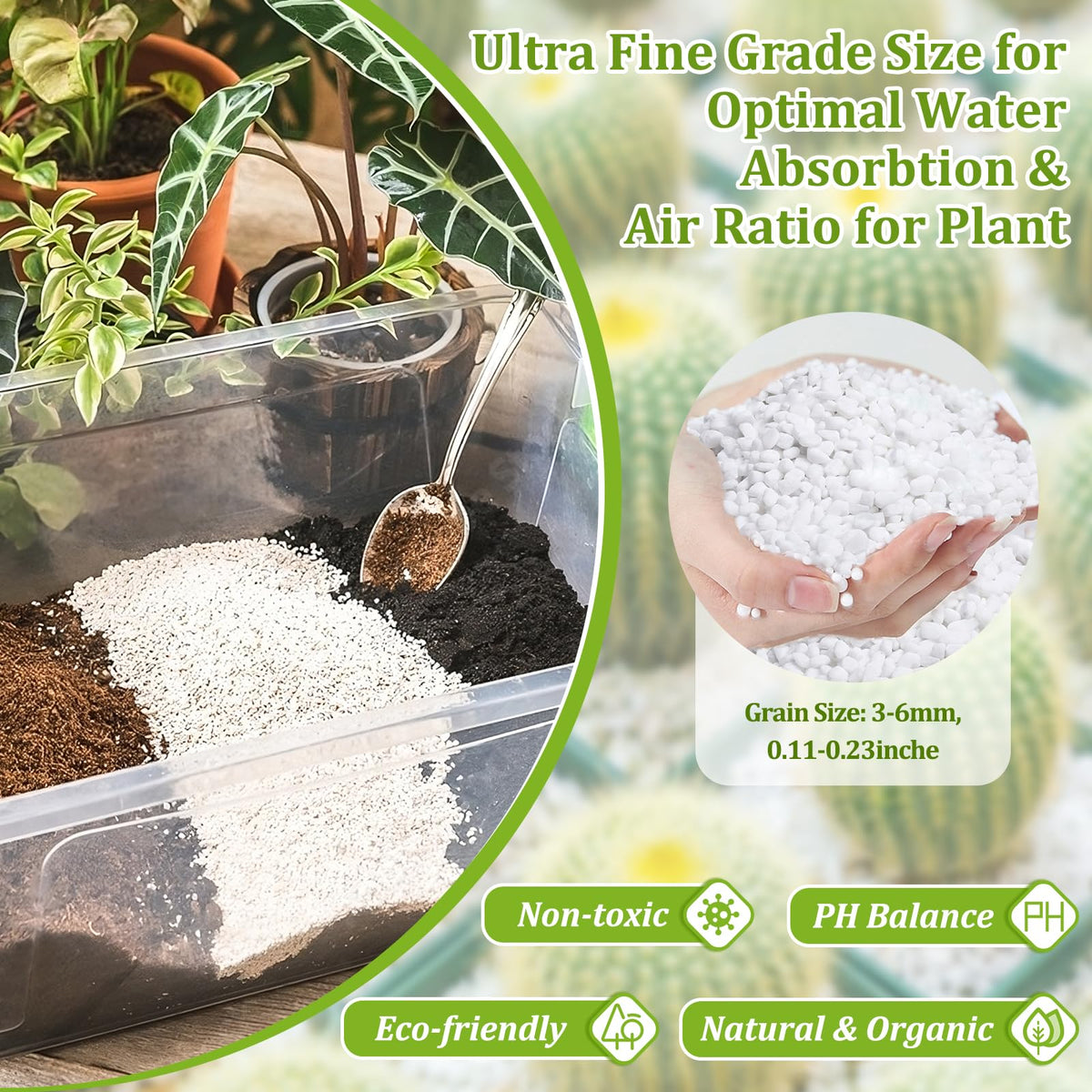 Legigo 4 Quarts Organic Perlite for Plants Indoor, Soil Mix Amendment Father Jim Norris notebooks