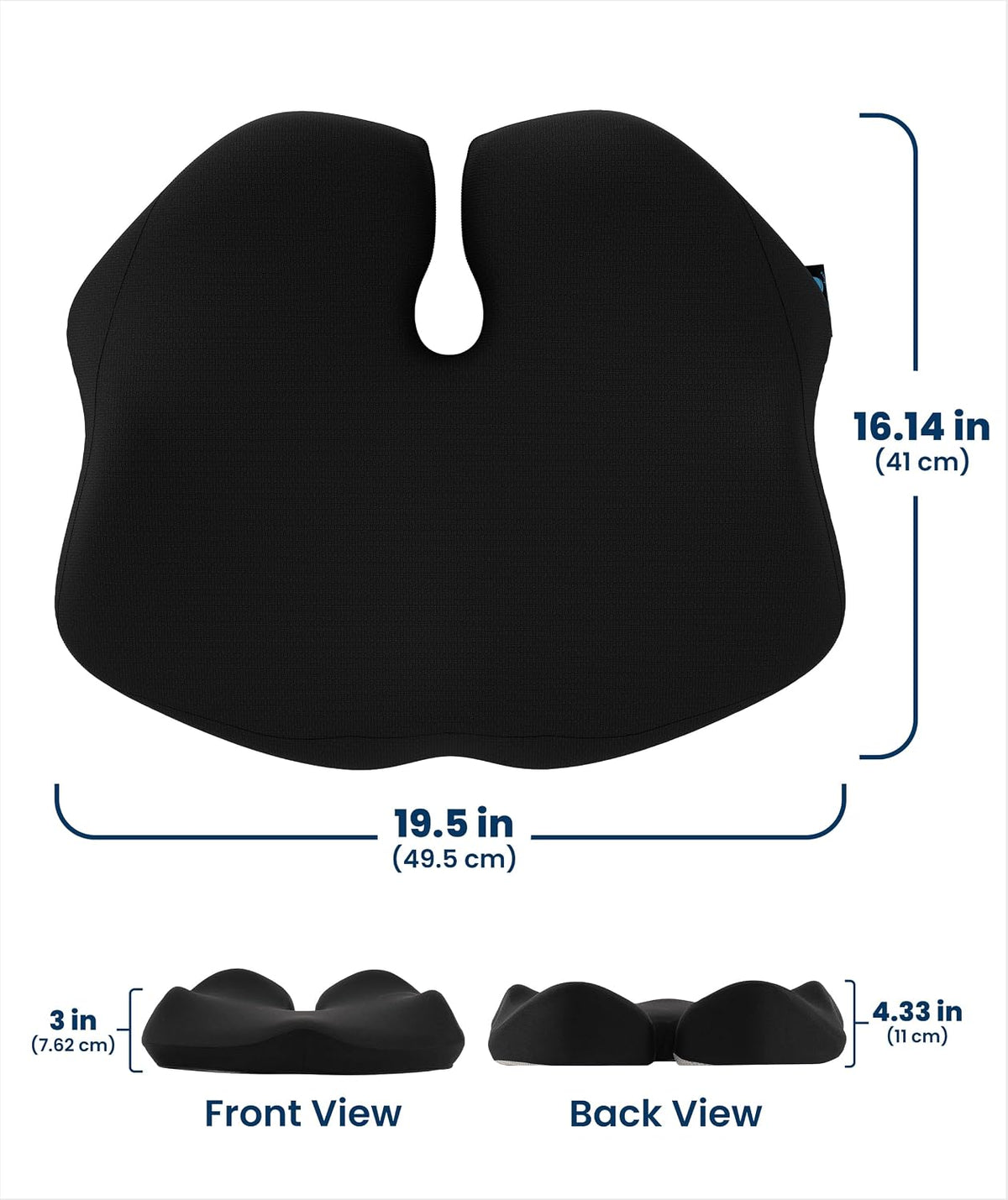 Everlasting Comfort Doctor Recommended Memory Foam Seat Cushion for Office Chairs & Car - Ergonomic Office Desk Accessories - Cushions for Tailbone Pain Relief, Sciatica (Charcoal Black, X-Large) Father Jim Norris notebooks