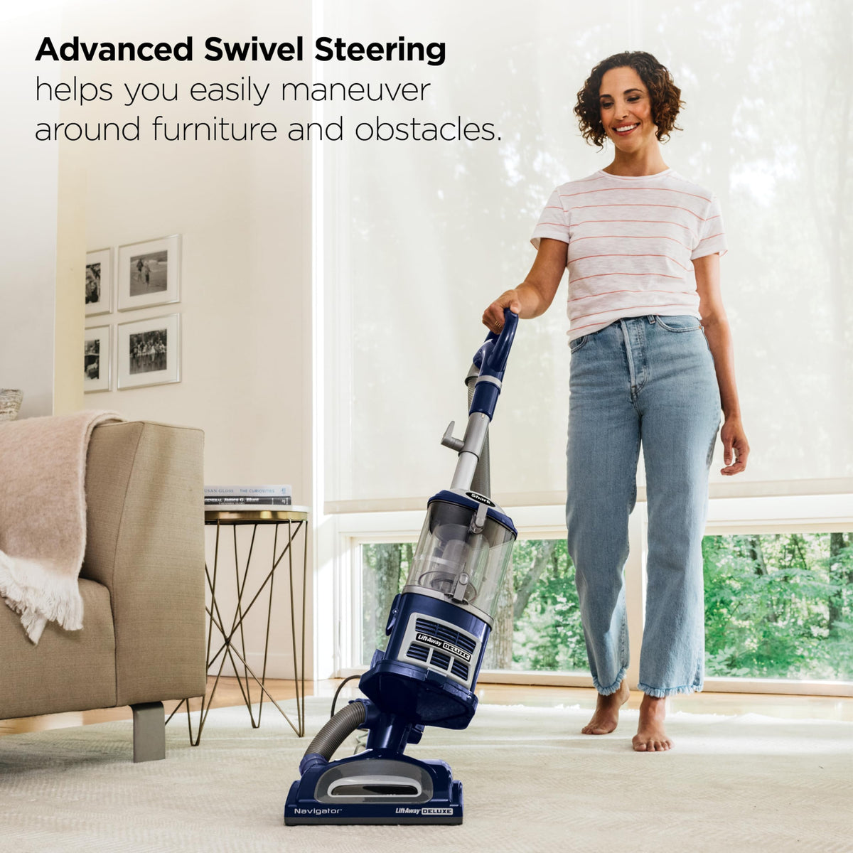 Shark Navigator Lift-Away Upright Vacuum Cleaner, HEPA, Lavender, NV352
