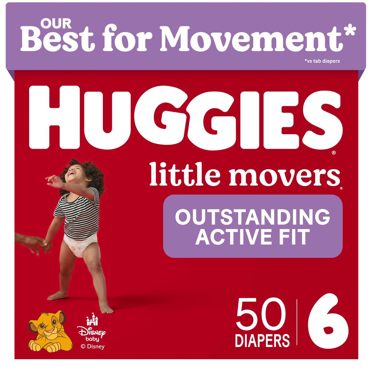 Huggies Little Movers Diapers Size 6, 108 Count (2 Packs of 54)