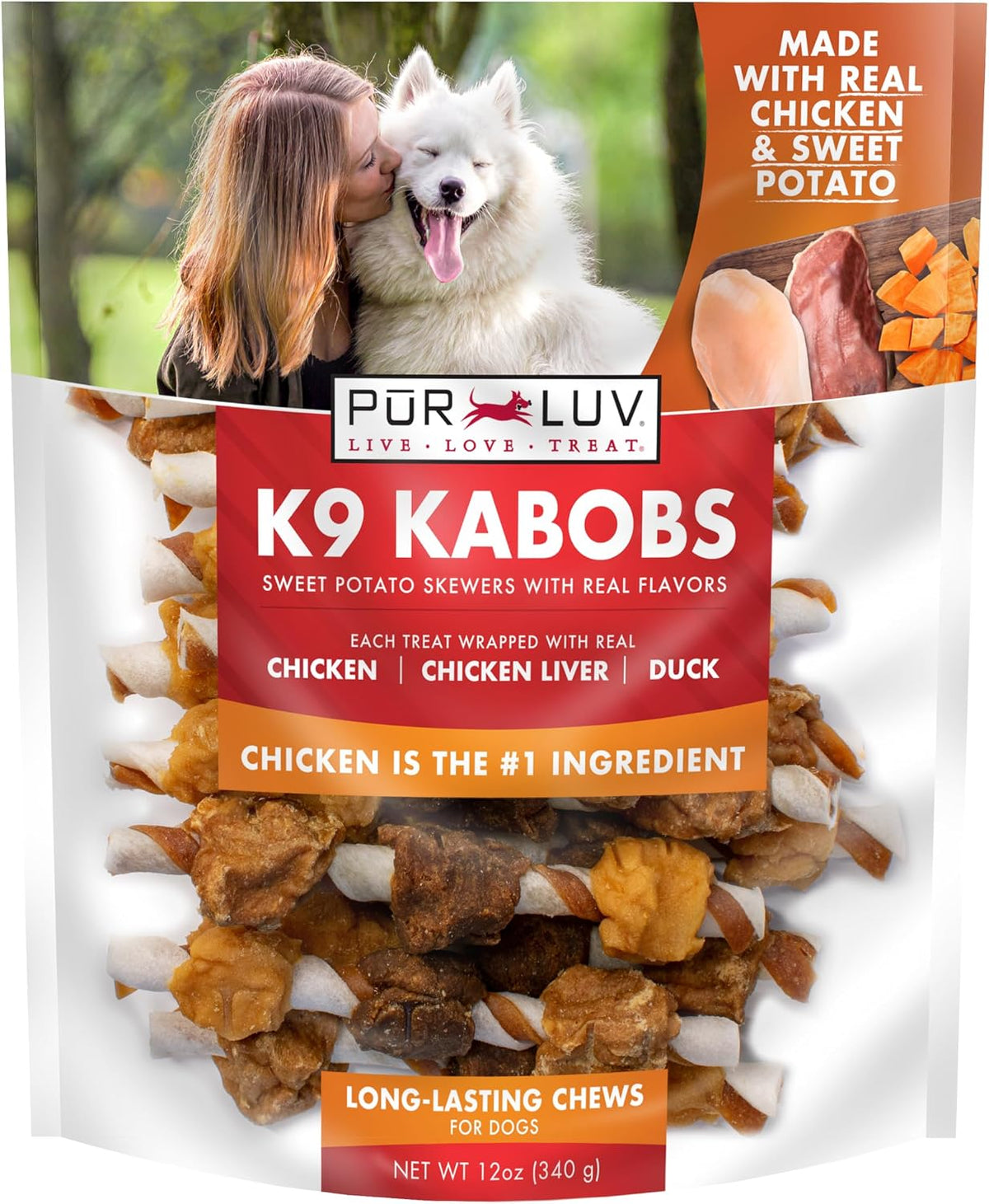 Pur Luv Dog Treats, Chicken Jerky Dog Treat with Real Chicken Breast, 16 oz Father Jim Norris notebooks