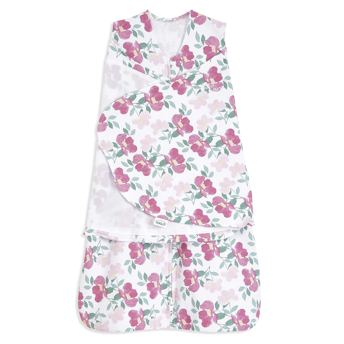 HALO SleepSack Swaddle | Cotton | 1.5 TOG | 68-75°F | 6-12 lbs |Baby Blue