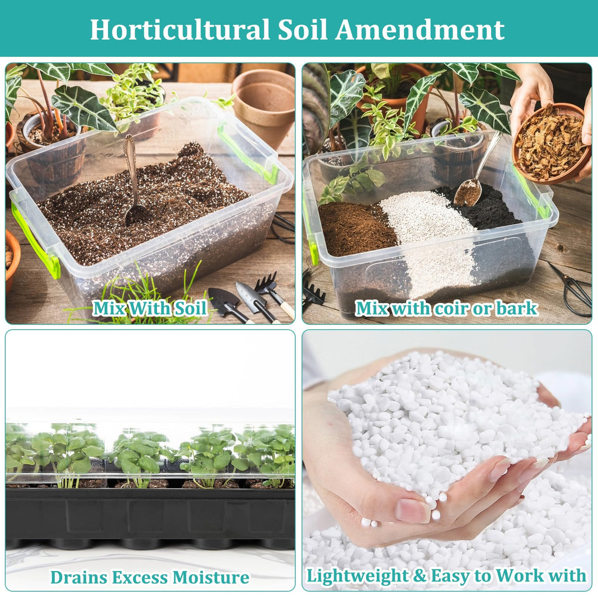 Legigo 4 Quarts Organic Perlite for Plants Indoor, Soil Mix Amendment Father Jim Norris notebooks