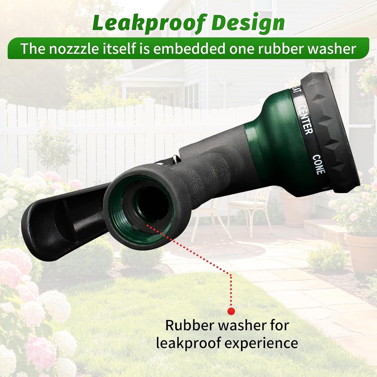 AUTOMAN Garden Hose Nozzle, Water Hose Sprayer Nozzle with 7 Adjustable Watering Patterns, Slip Resistant for Watering Plants, Lawn& Garden, Washing Cars, Cleaning, Showering Pets & Outdoor Fun. Father Jim Norris notebooks