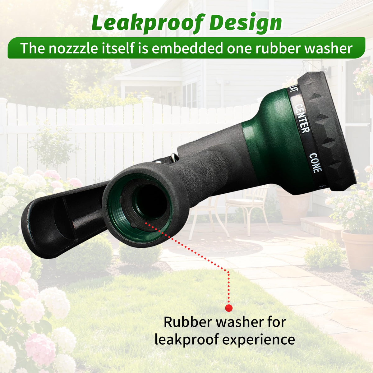 AUTOMAN Garden Hose Nozzle, Water Hose Sprayer Nozzle with 7 Adjustable Watering Patterns, Slip Resistant for Watering Plants, Lawn& Garden, Washing Cars, Cleaning, Showering Pets & Outdoor Fun. Father Jim Norris notebooks