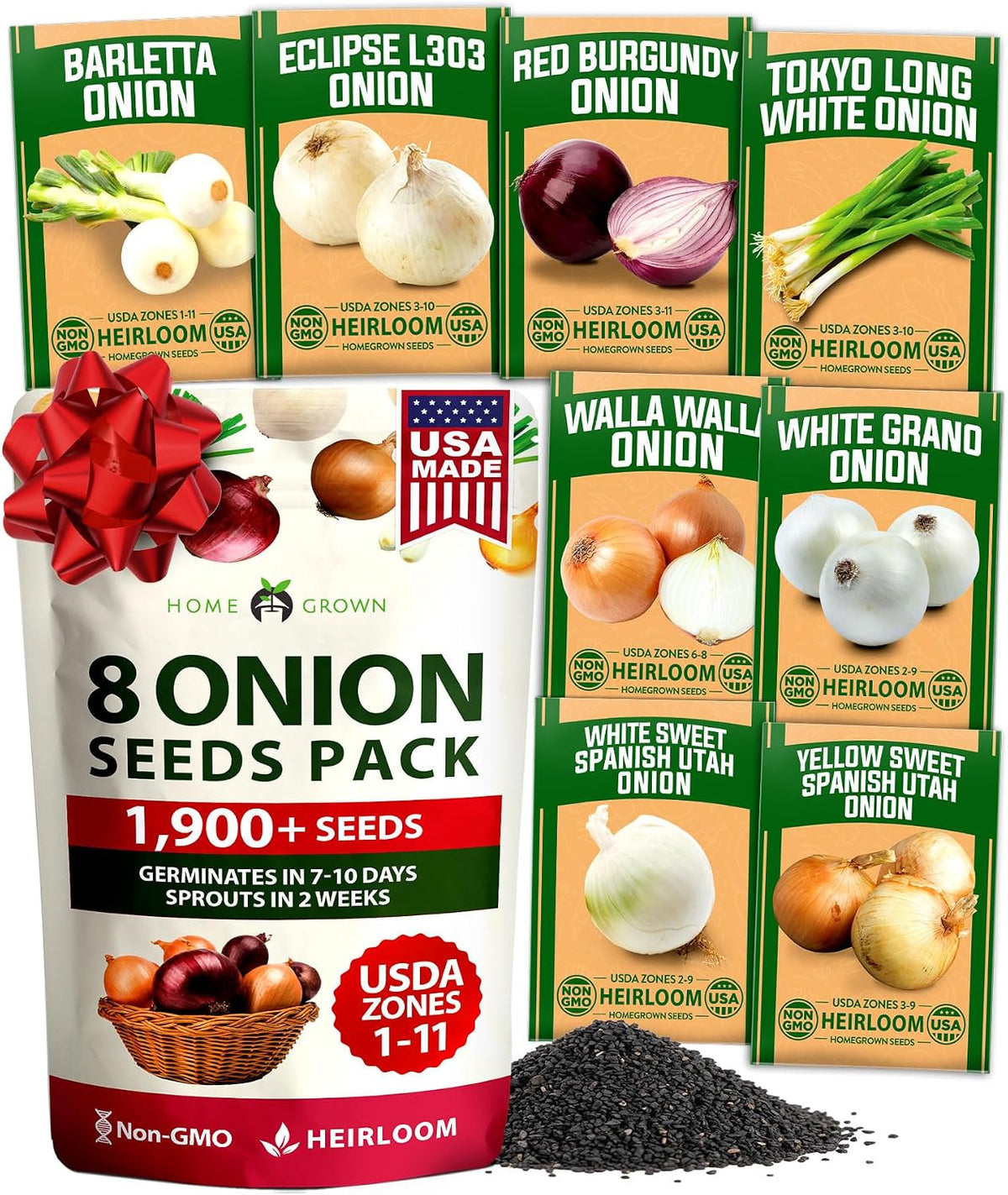 HOME GROWN 15 Herb Seed Variety Kit, 5100+ Seeds, Culinary Herb Kit Father Jim Norris notebooks