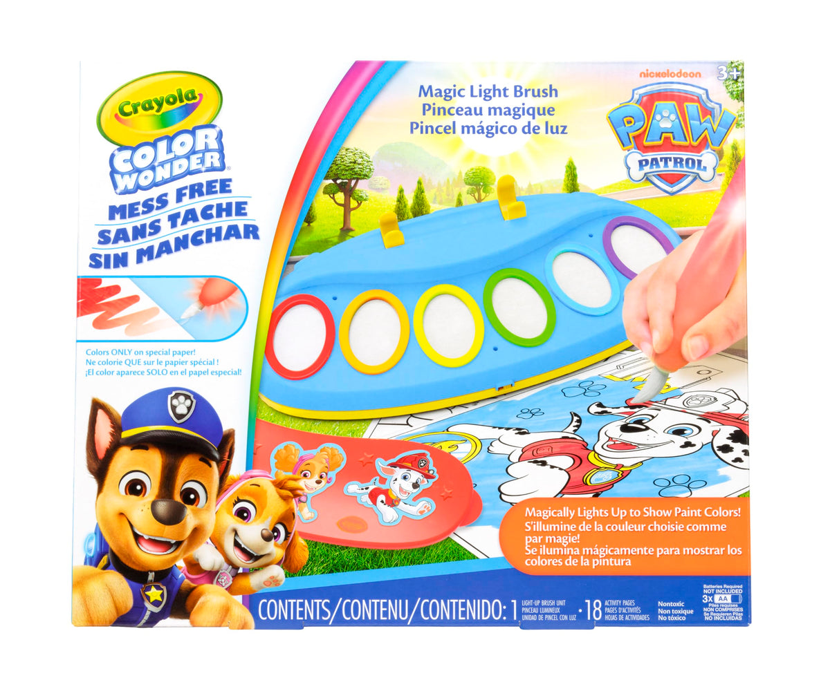 Crayola Color Wonder Magic Light Brush, Mess Free Painting for Kids, Age 3+
