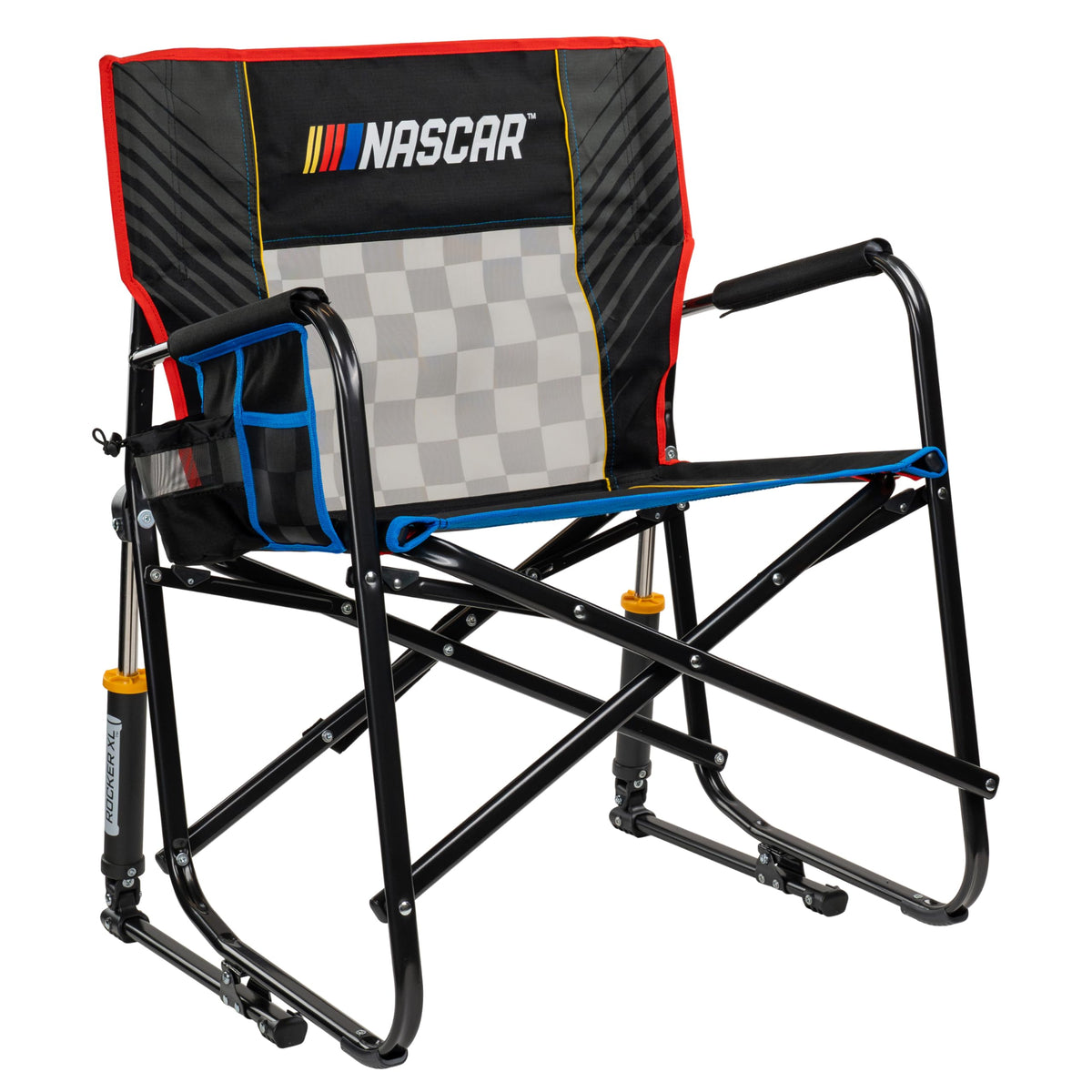 GCI Outdoor Freestyle Rocker XL with Side Table Camping Chair | Portable Folding Rocking Chair with Solid, Durable Armrests, Drink Holder & Comfortable Backrest — Black Father Jim Norris notebooks
