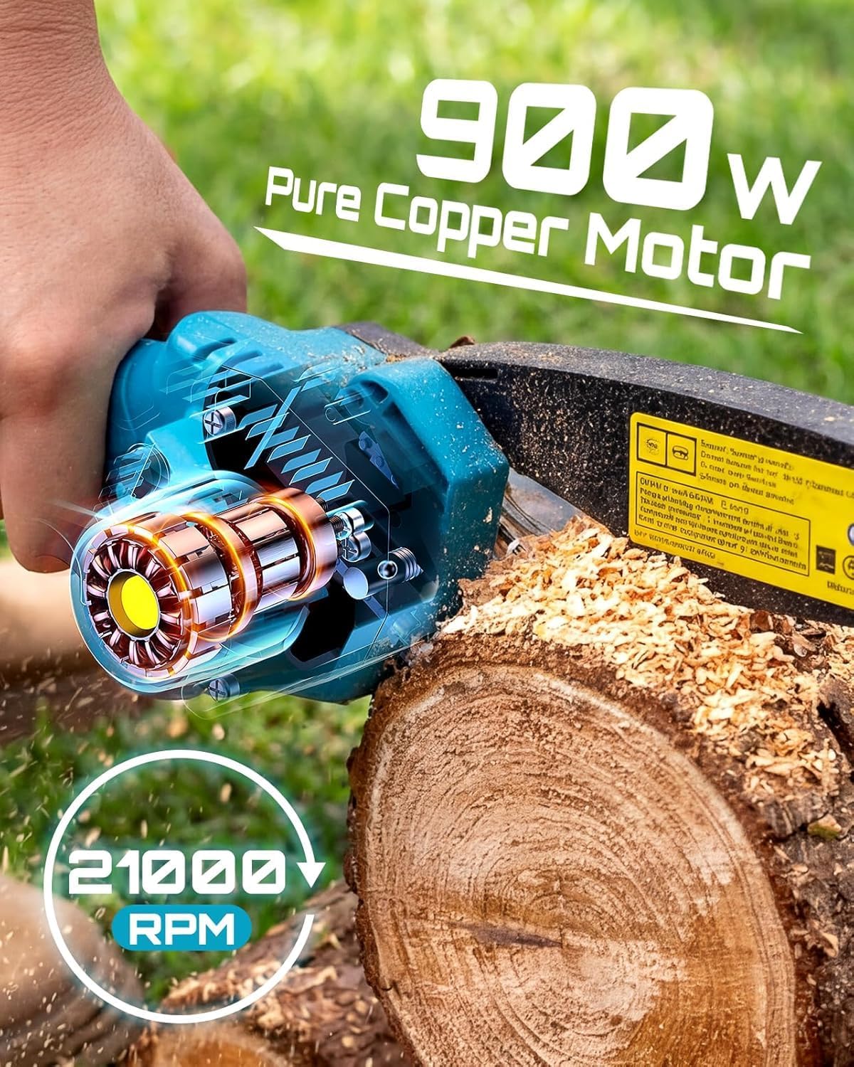 SEESII Flagship 8-Inch Cordless Mini Chainsaw, Upgraded Brushless Motor Father Jim Norris notebooks