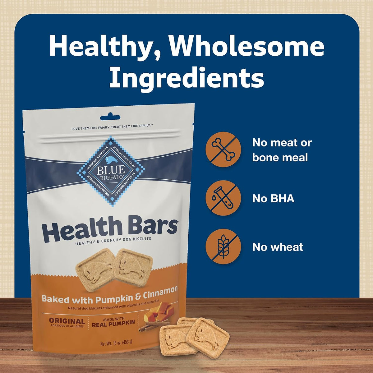 Blue Buffalo Health Bars Pumpkin & Cinnamon Dog Biscuits, 16 oz Father Jim Norris notebooks