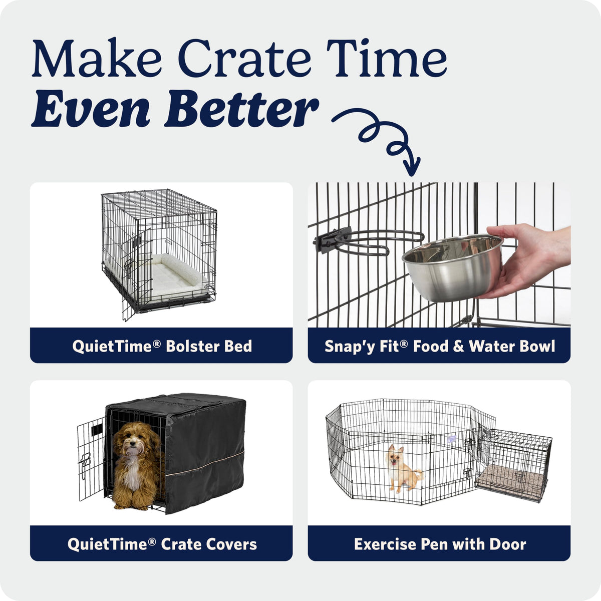 Midwest 36-Inch Single Door iCrate, for Medium-Large Breeds, 41-70 lbs
