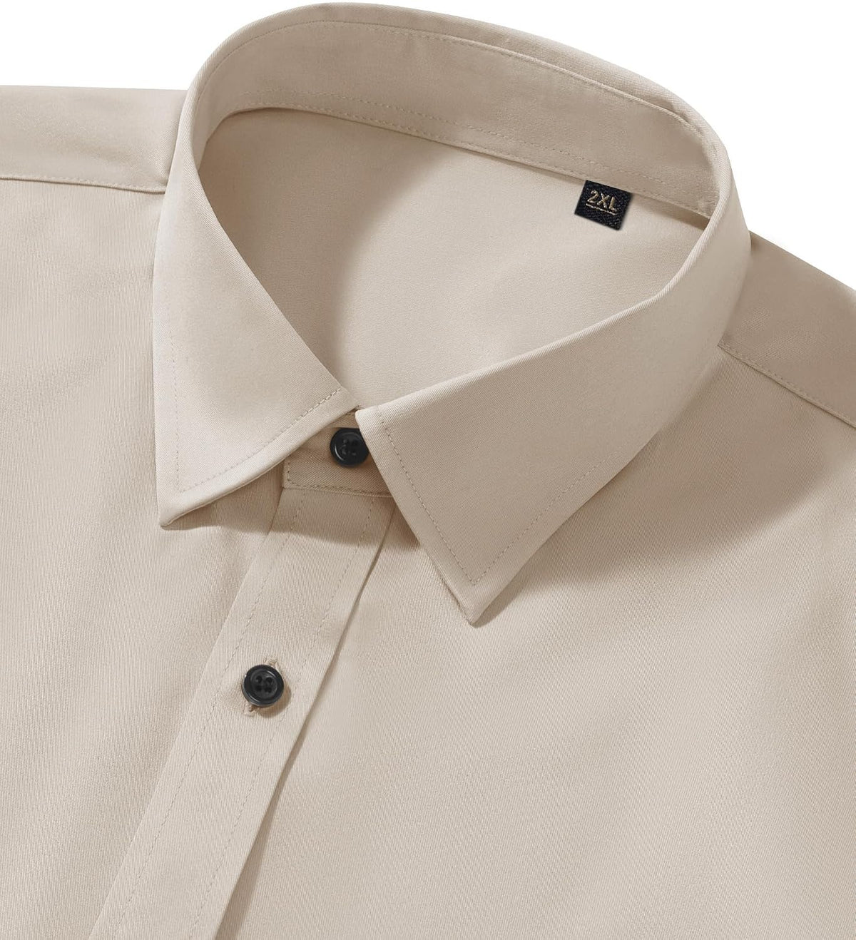 Men’s Wrinkle Free Dress Shirts Regular Fit Long Sleeve Non Iron Business Casual Wedding Stretch Button Down Shirt