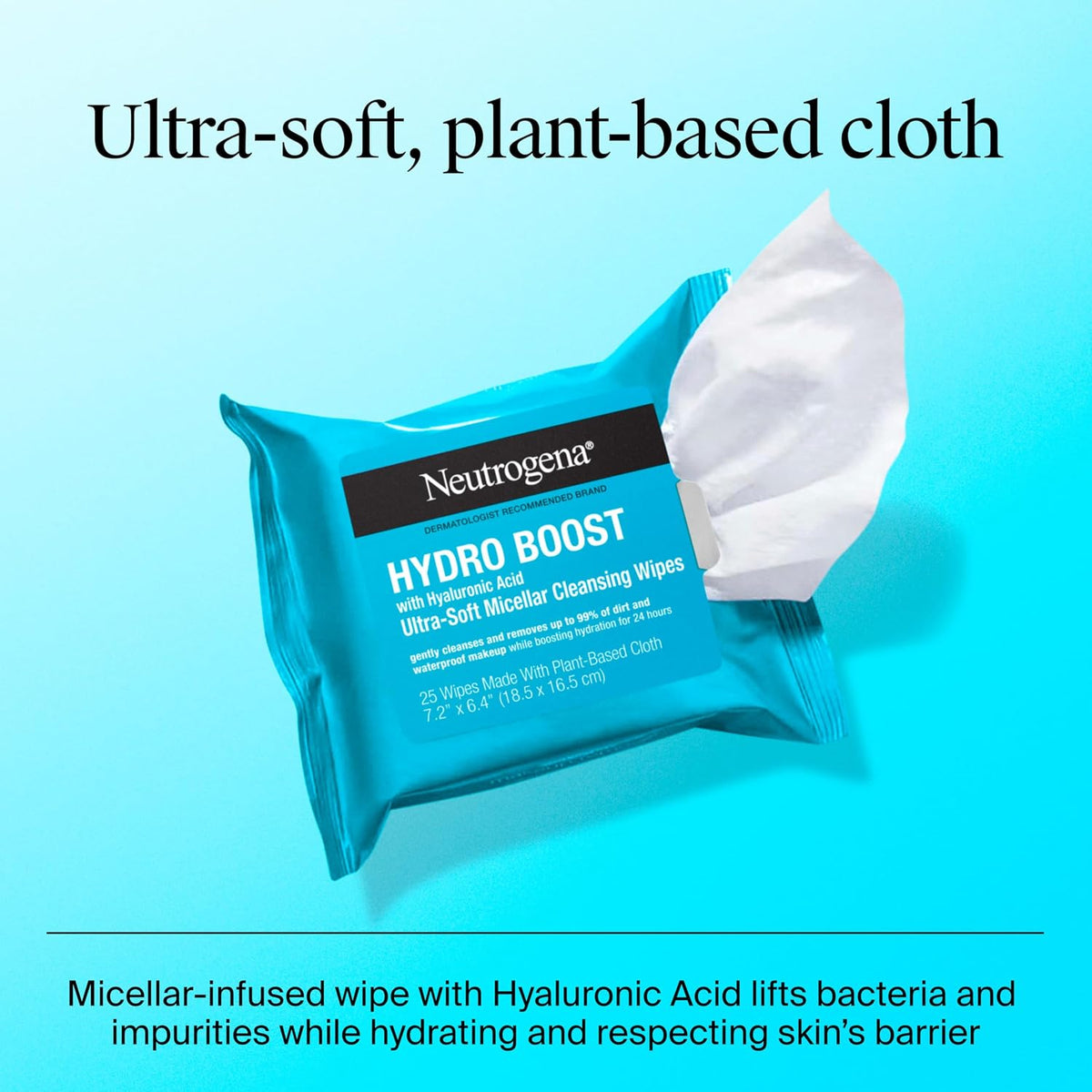 Neutrogena Hydro Boost Cleansing Wipes Makeup Remover,