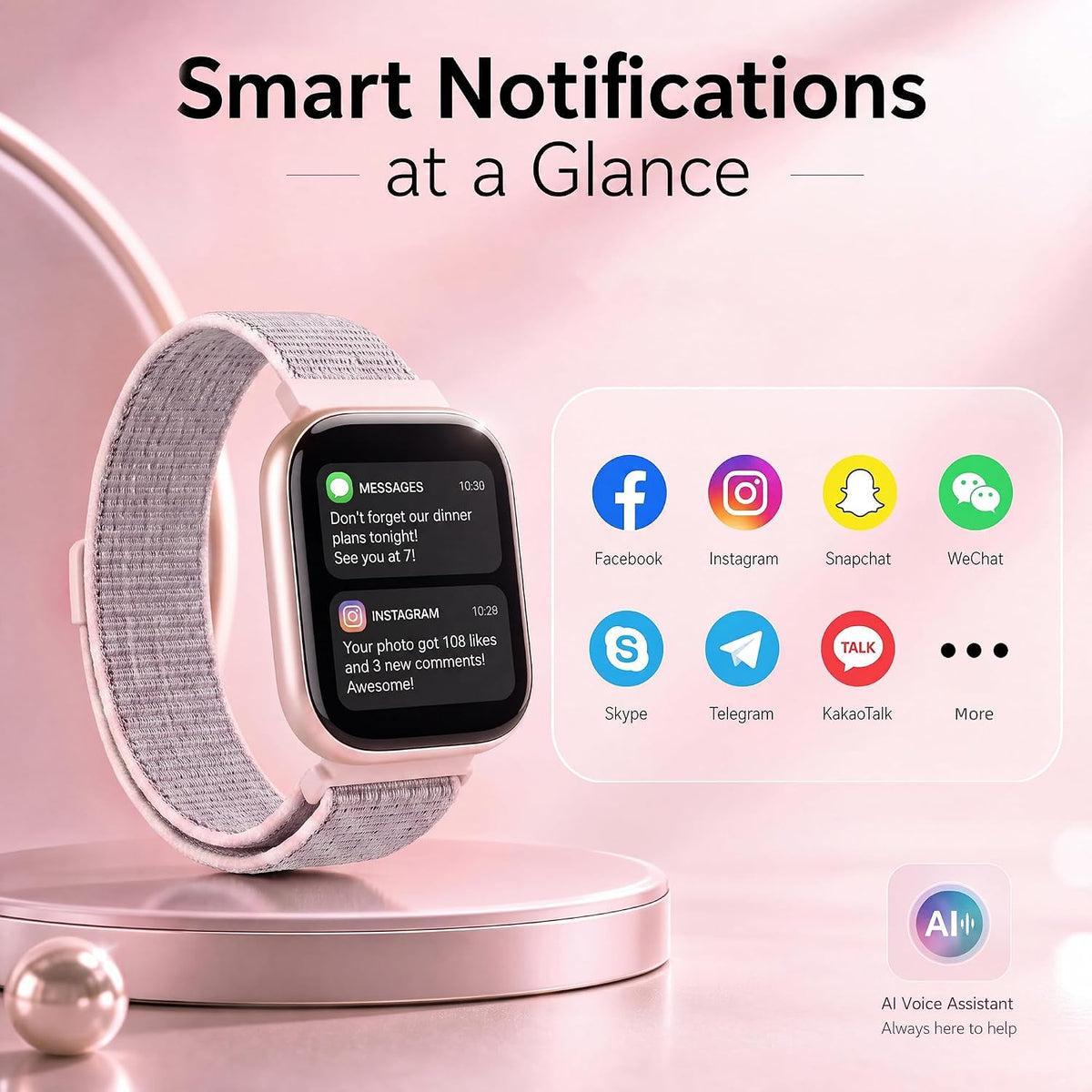Smart Watch for Women, 1.83"HD Fitness Trackers with Answer/Calls, 2 Bands Father Jim Norris notebooks