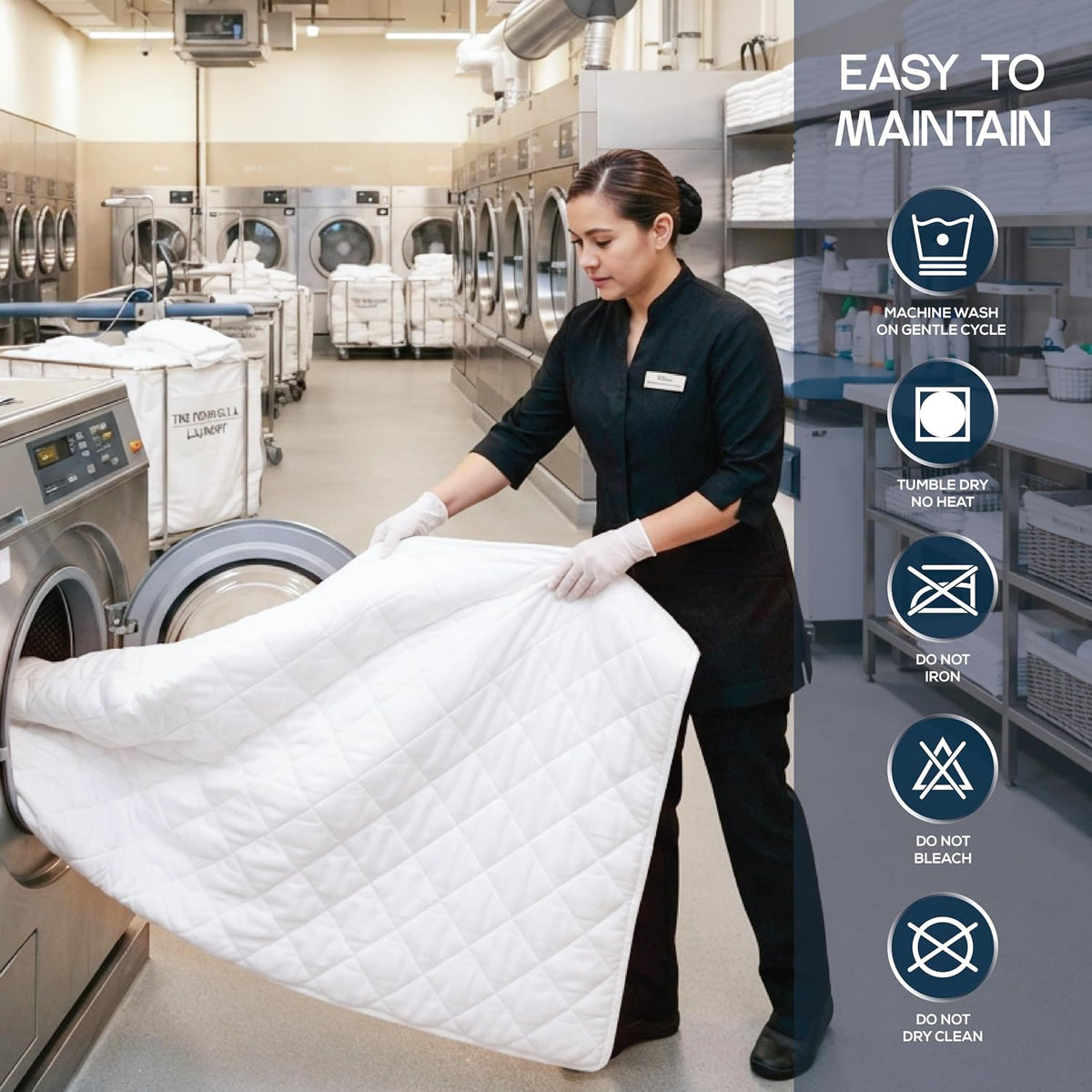 Queen Mattress Pad, Quilted Mattress Protector Topper fits 16" Deep Pocket