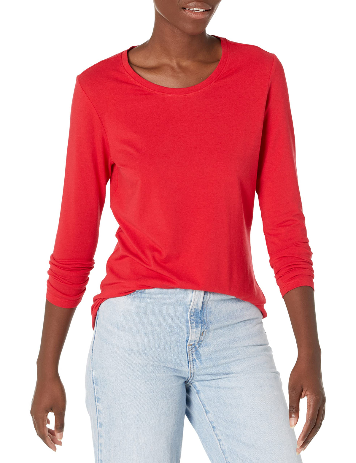 Amazon Essentials Women's Regular-Fit Long-Sleeve Crewneck T-Shirt