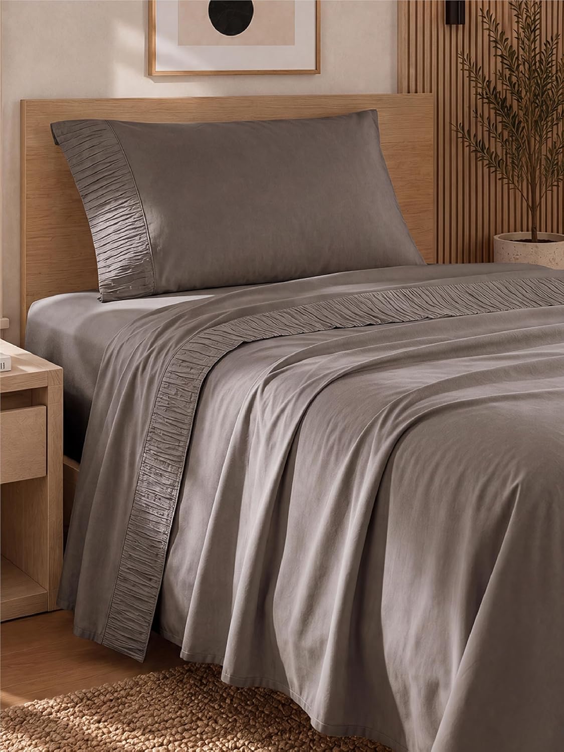 Bedsure Twin Sheets Set - 3 Pieces Soft Twin Bed Sheets - Breathable & Cooling