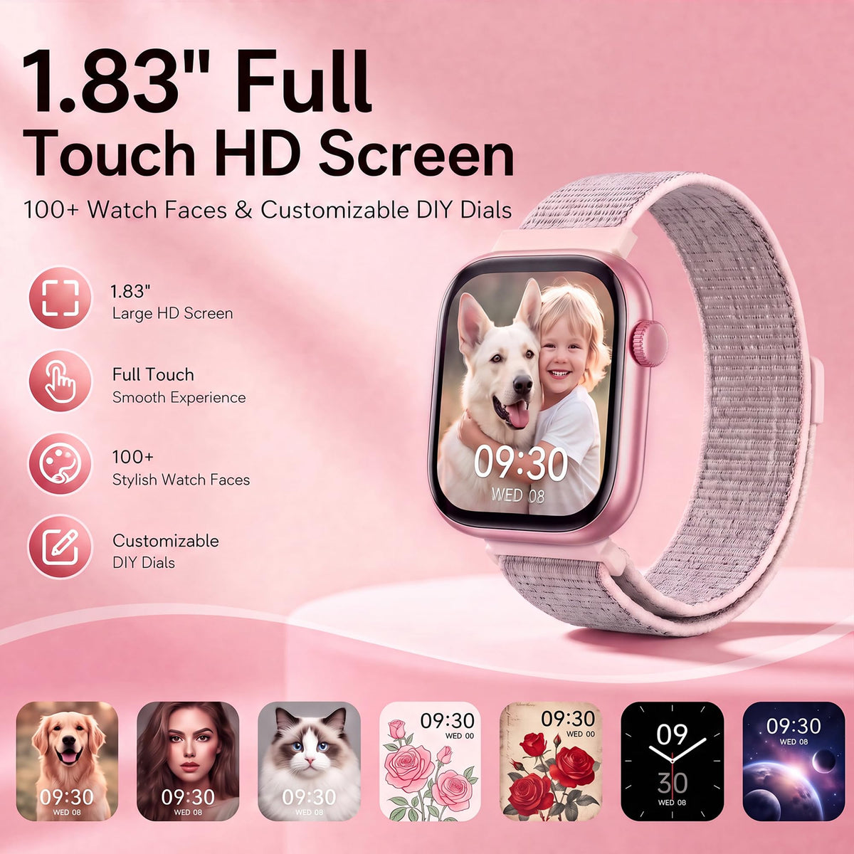 Smart Watch for Women, 1.83"HD Fitness Trackers with Answer/Calls, 2 Bands Father Jim Norris notebooks
