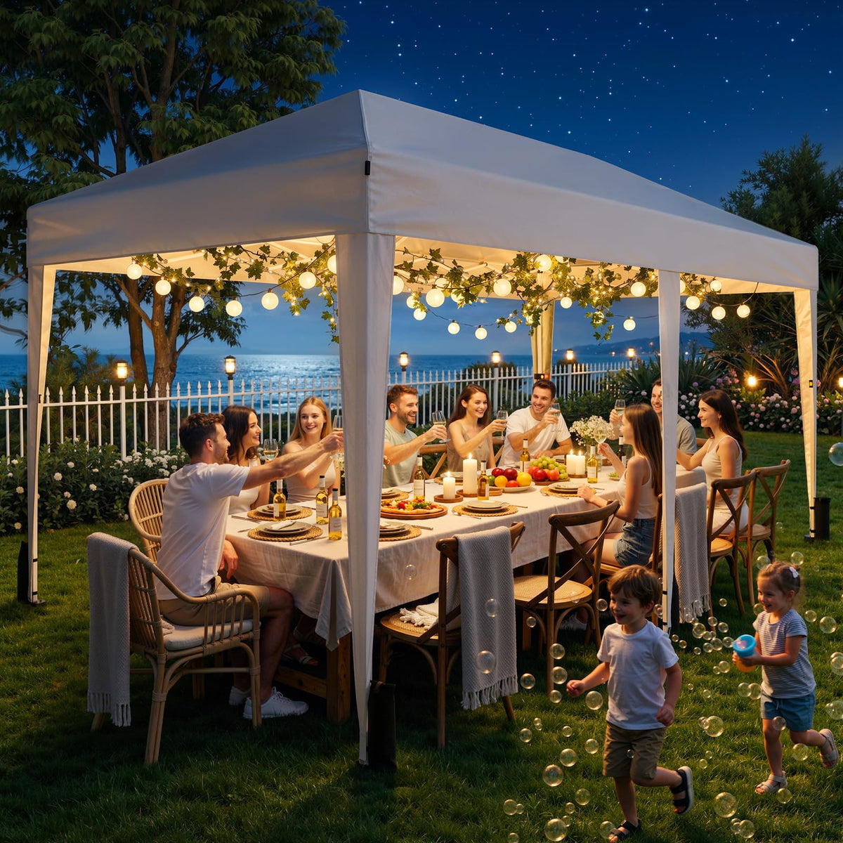 10x10 Pop Up Canopy Tent with One-Push Center Lock,Dark Gray Father Jim Norris notebooks