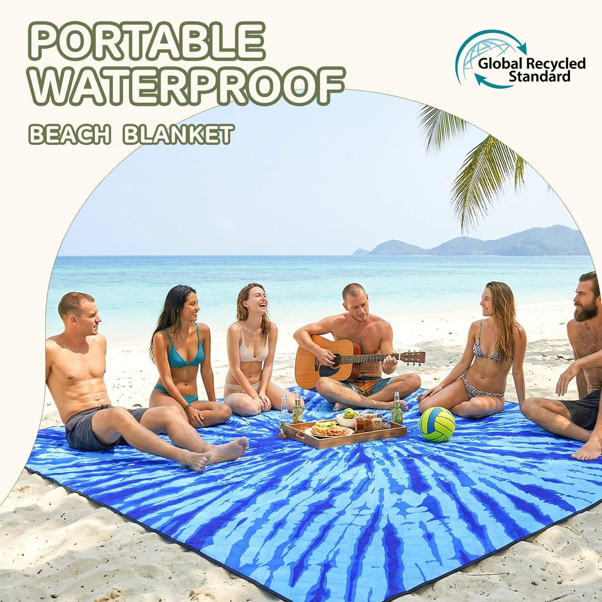 Genovega Waterproof Beach Blanket Picnic Outdoor Mat Rug Extra Large Portable Umbrella Wagon Folding Pop Tent Sun Shelter Shade Canopy Ball Cart Cool Cabana Anchor Fan Mesh Bag Tote Toallas Manta Father Jim Norris notebooks