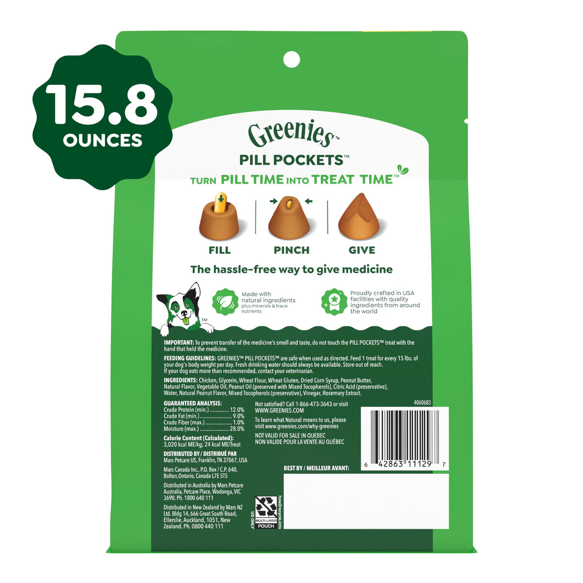 Greenies Pill Pockets Large Size Dog Treats, Hickory Smoke, 15.8 oz Father Jim Norris notebooks