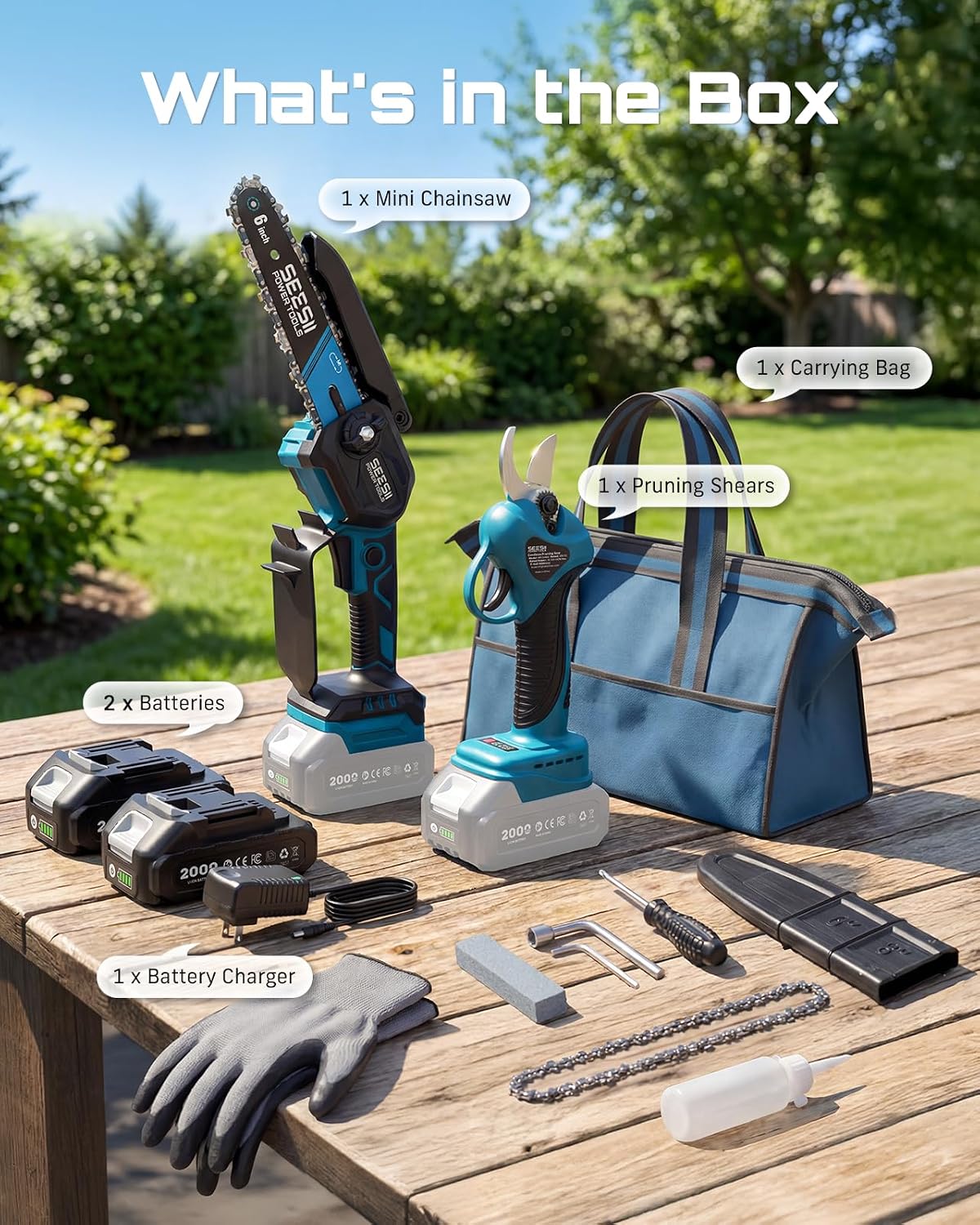 SEESII Flagship 8-Inch Cordless Mini Chainsaw, Upgraded Brushless Motor Father Jim Norris notebooks