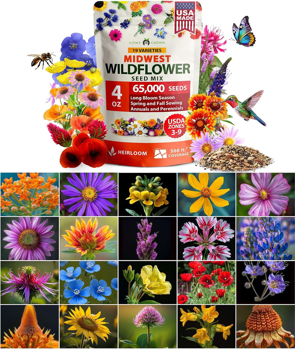 HOME GROWN 15 Herb Seed Variety Kit, 5100+ Seeds, Culinary Herb Kit Father Jim Norris notebooks