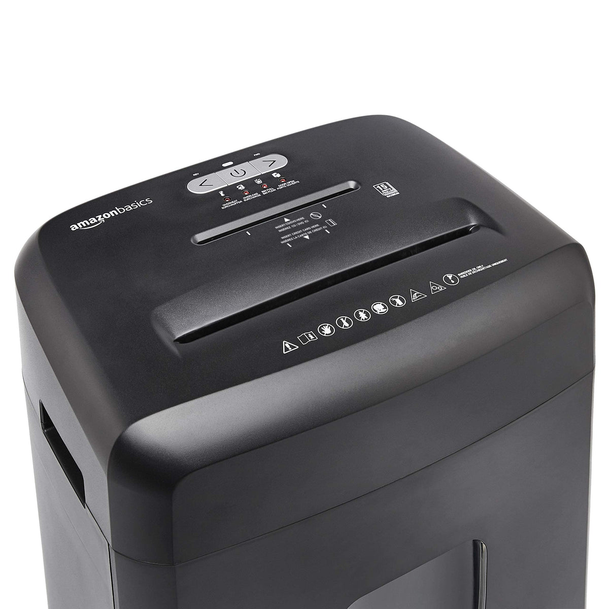 Amazon Basics 8-Sheet High Security Cross Cut Paper and Credit Card Shredder with P-4 Security, Auto Shut-off, Black Father Jim Norris notebooks