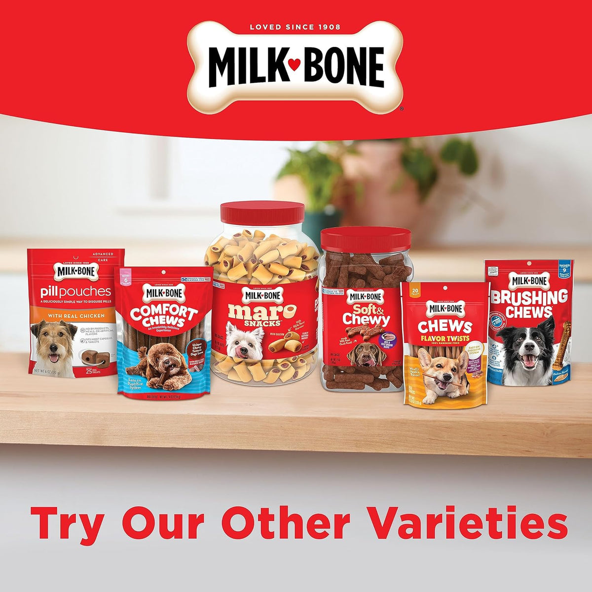 Milk-Bone Soft & Chewy Dog Treats, 25 Oz. Canister