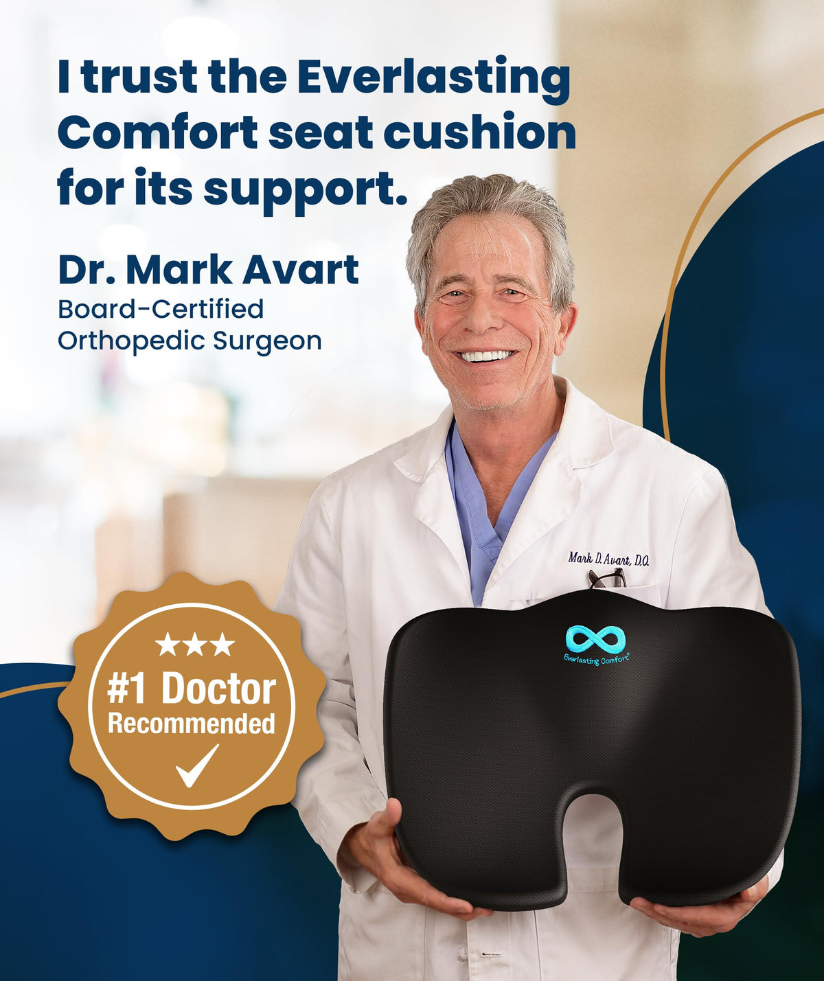 Everlasting Comfort Doctor Recommended Memory Foam Seat Cushion for Office Chairs & Car - Ergonomic Office Desk Accessories - Cushions for Tailbone Pain Relief, Sciatica (Charcoal Black, X-Large) Father Jim Norris notebooks