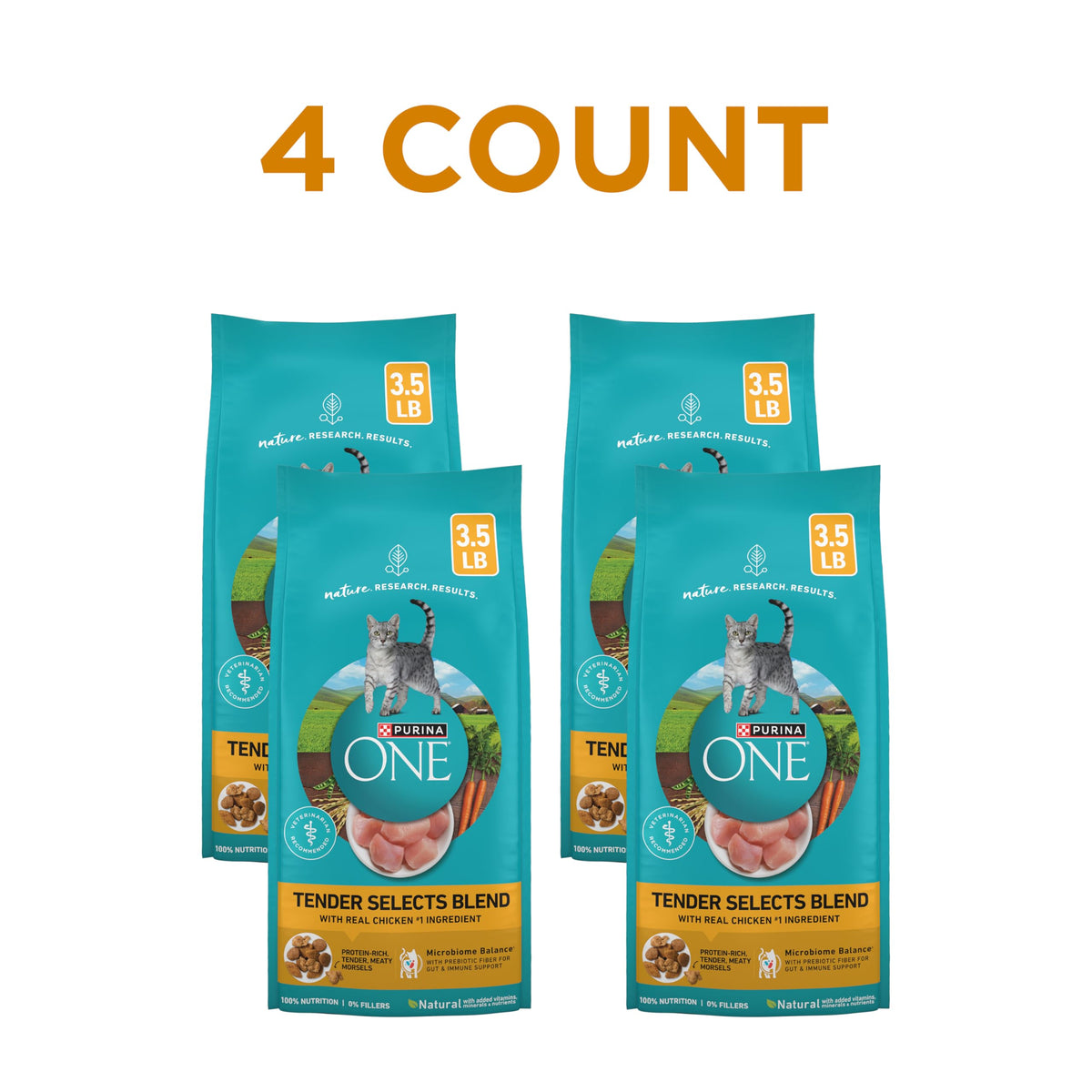 Purina ONE Tender Selects Dry Cat Food, Salmon, 7 lb Bag
