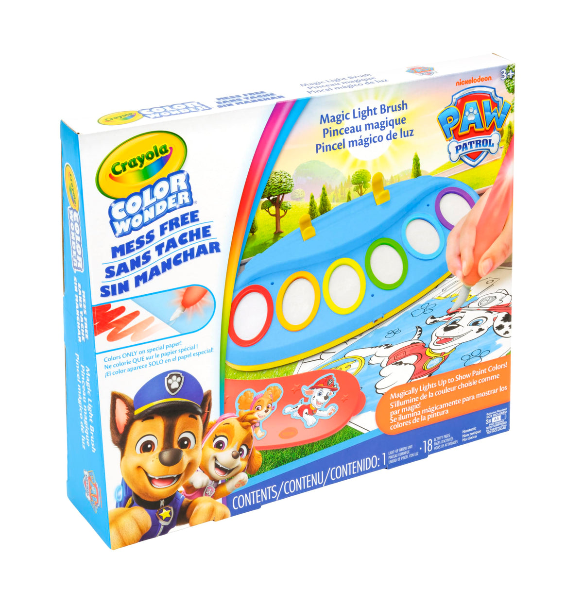 Crayola Color Wonder Magic Light Brush, Mess Free Painting for Kids, Age 3+