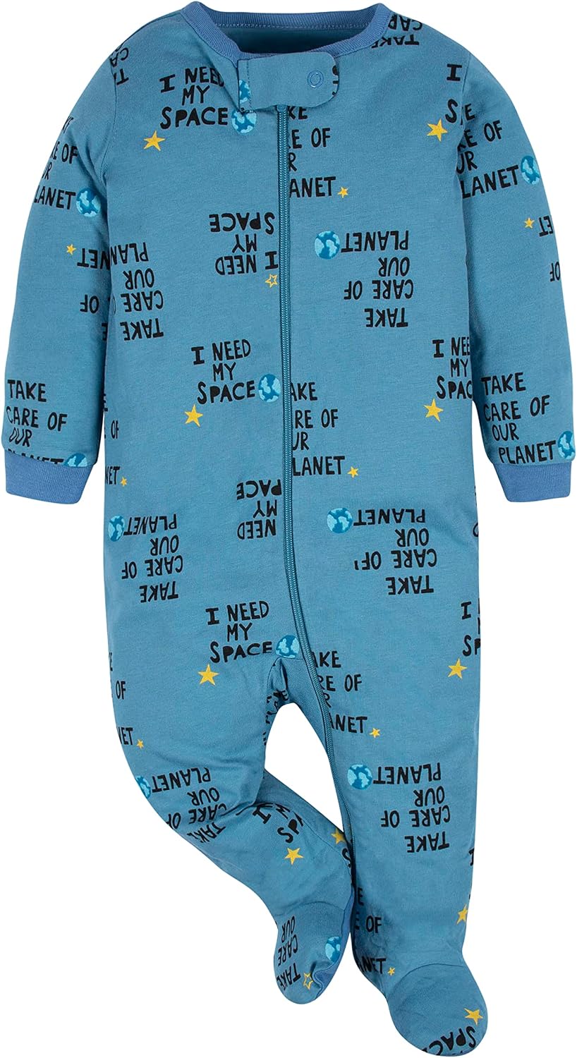Gerber Baby Boys' 4 Pack Sleep 'N Play Footie